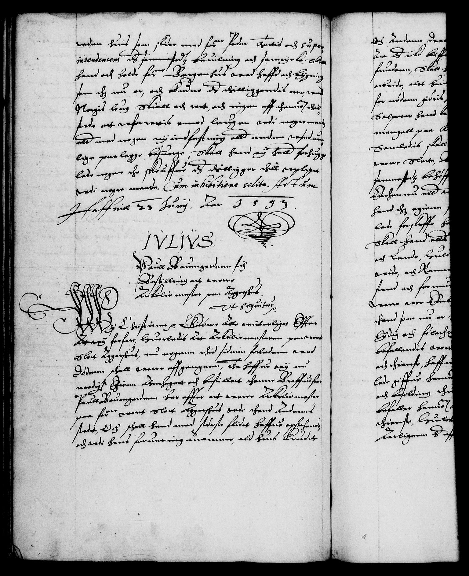 Danske Kanselli 1572-1799, RA/EA-3023/F/Fc/Fca/Fcaa/L0002: Norske registre (mikrofilm), 1588-1596, s. 191b