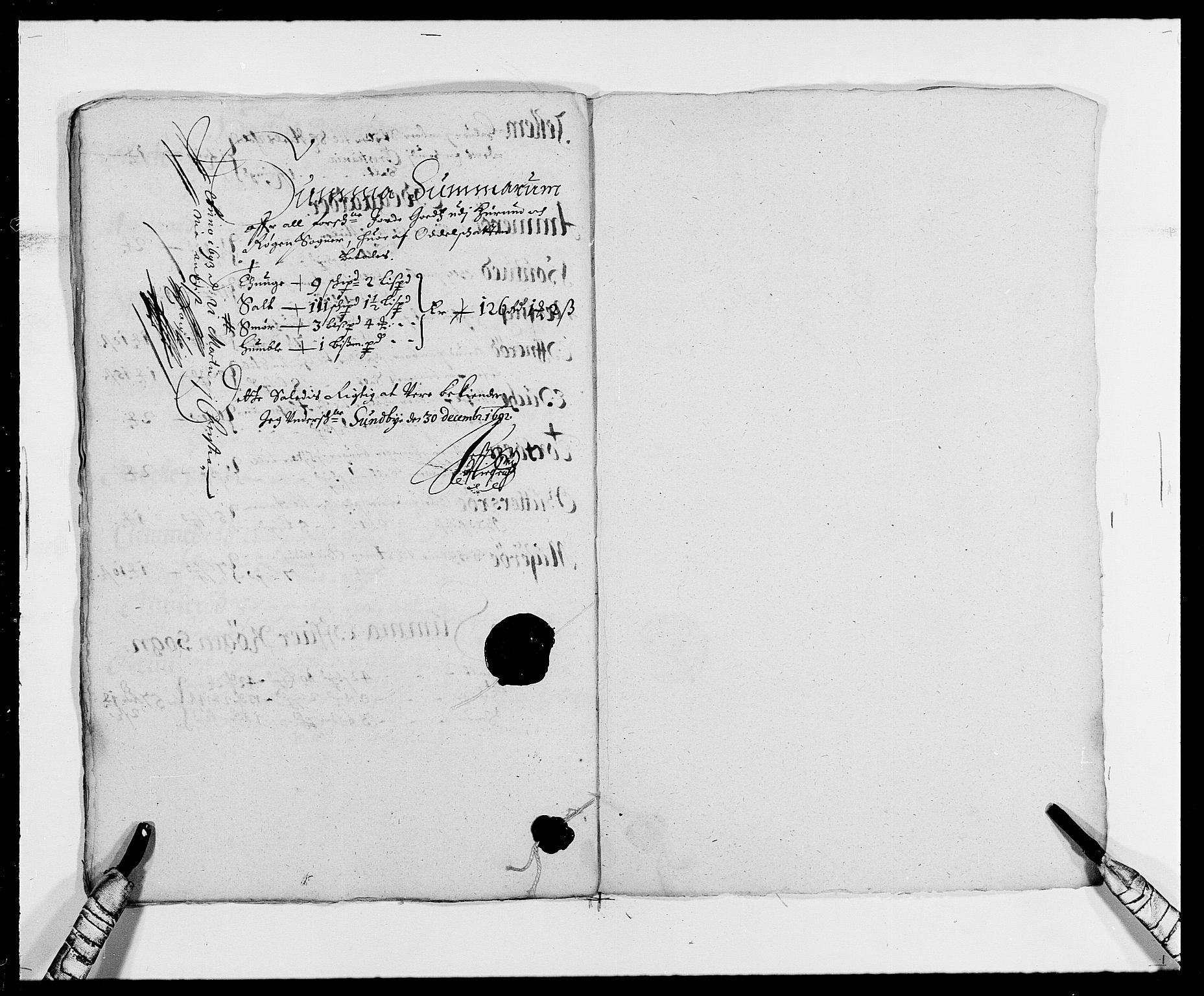 Rentekammeret inntil 1814, Reviderte regnskaper, Fogderegnskap, AV/RA-EA-4092/R29/L1693: Fogderegnskap Hurum og Røyken, 1688-1693, s. 250