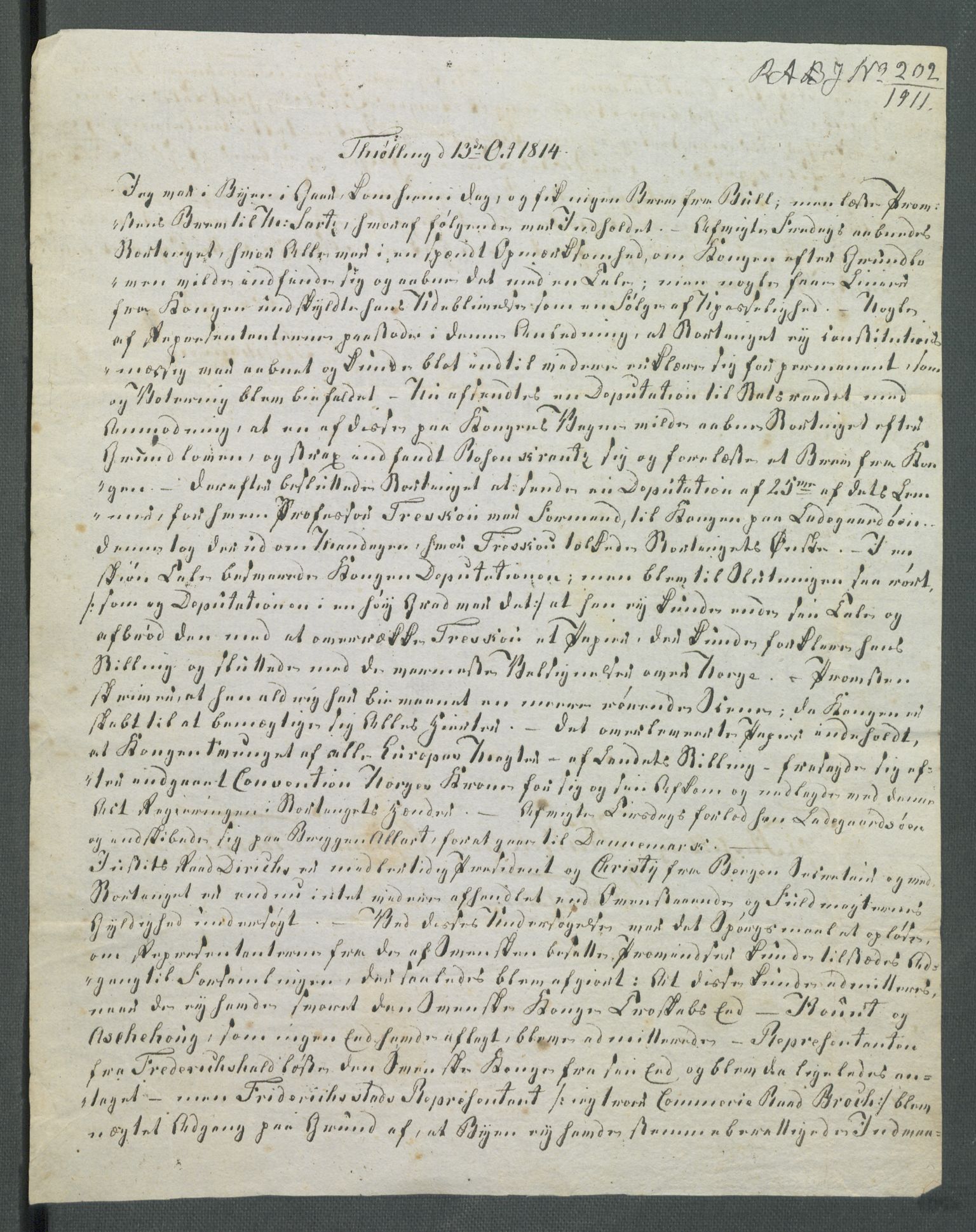 Forskjellige samlinger, Historisk-kronologisk samling, AV/RA-EA-4029/G/Ga/L0009B: Historisk-kronologisk samling. Dokumenter fra oktober 1814, årene 1815 og 1816, Christian Frederiks regnskapsbok 1814 - 1848., 1814-1848, s. 41