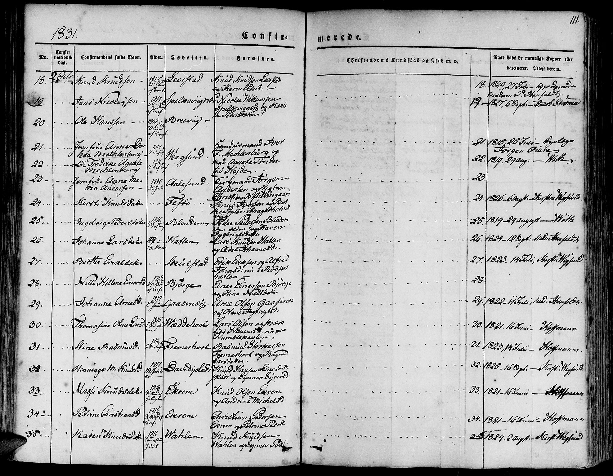 Ministerialprotokoller, klokkerbøker og fødselsregistre - Møre og Romsdal, AV/SAT-A-1454/528/L0395: Ministerialbok nr. 528A06, 1828-1839, s. 112