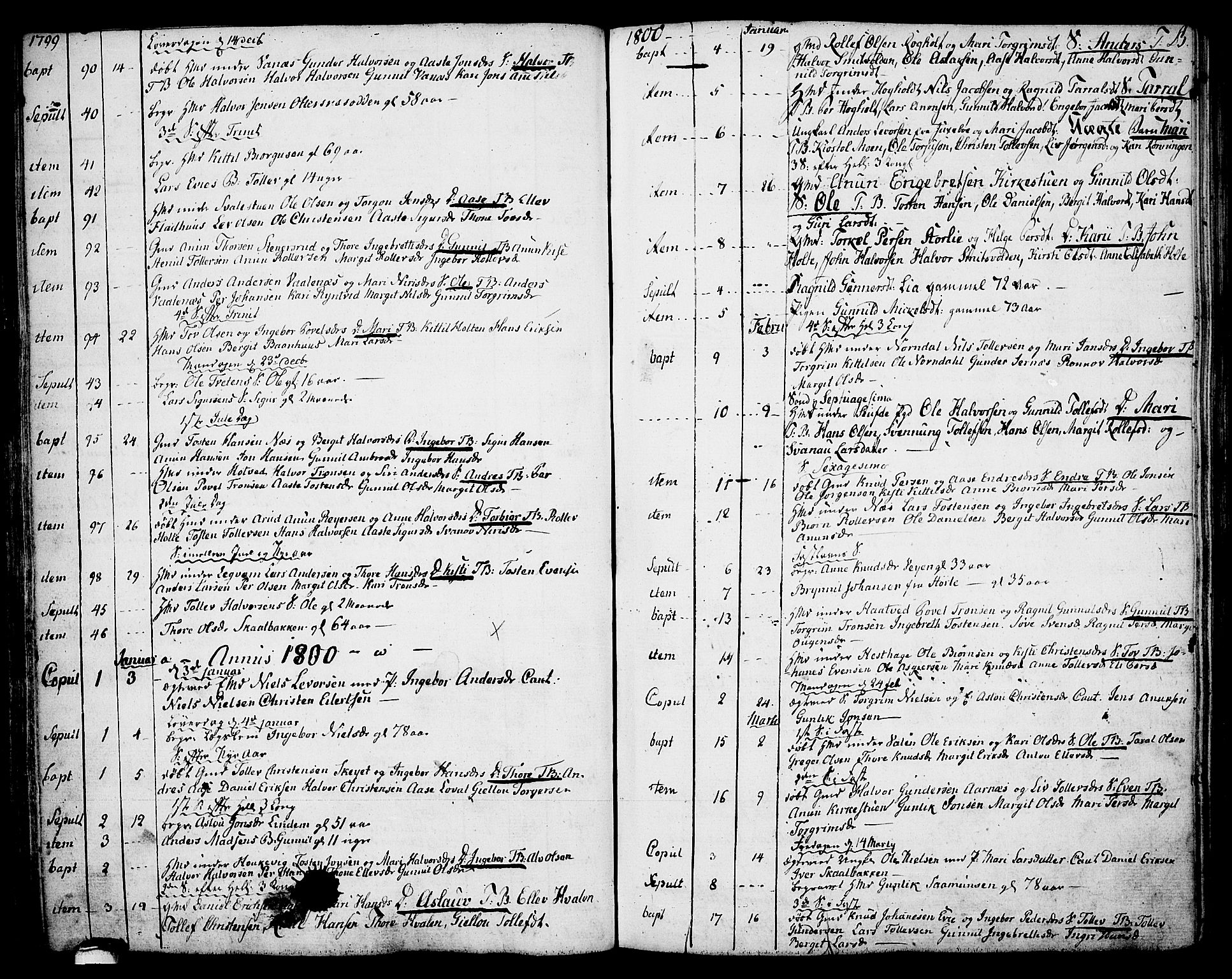 Sauherad kirkebøker, AV/SAKO-A-298/F/Fa/L0004: Ministerialbok nr. I 4, 1767-1814