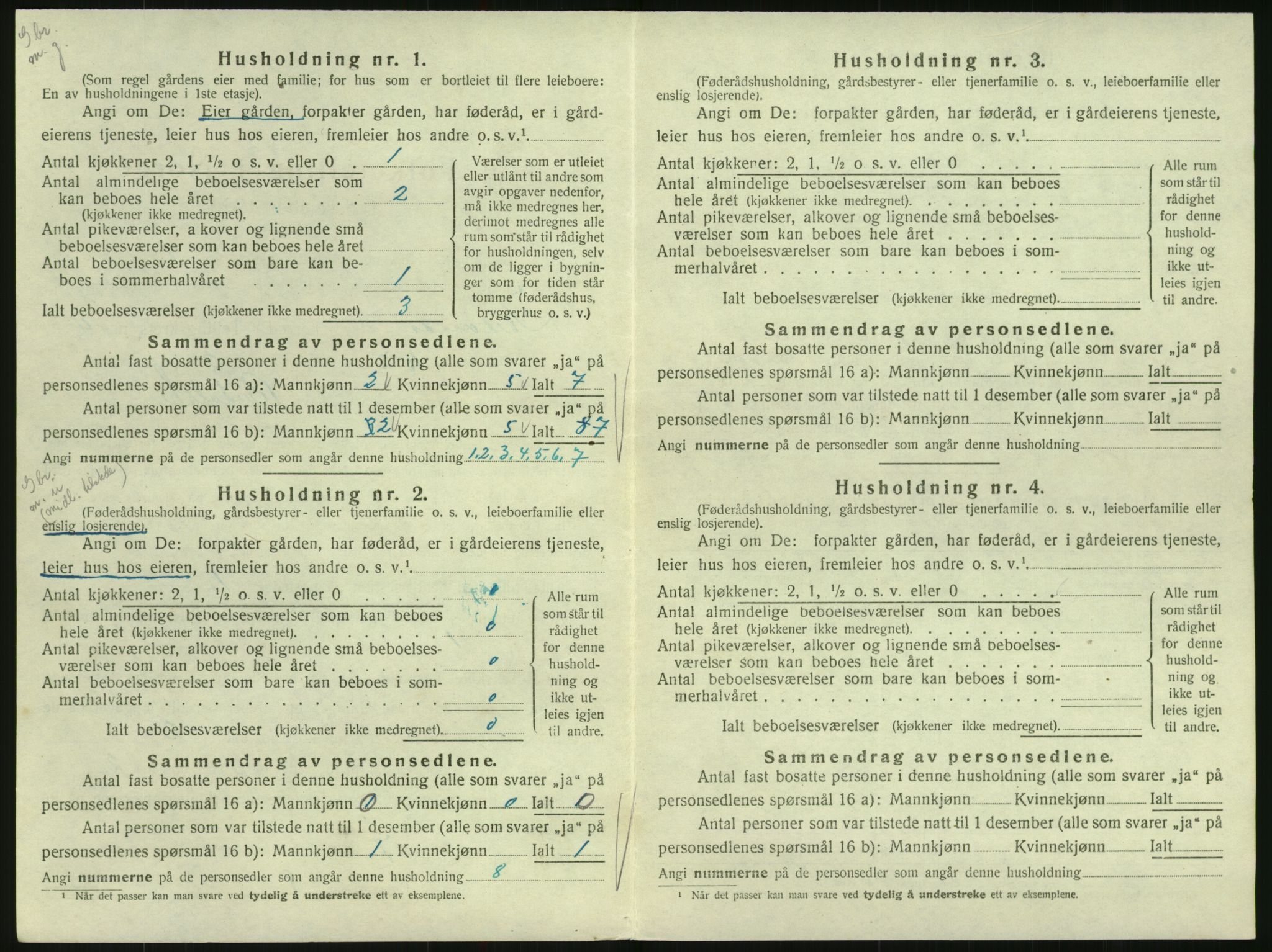 SAK, Folketelling 1920 for 0935 Iveland herred, 1920, s. 200