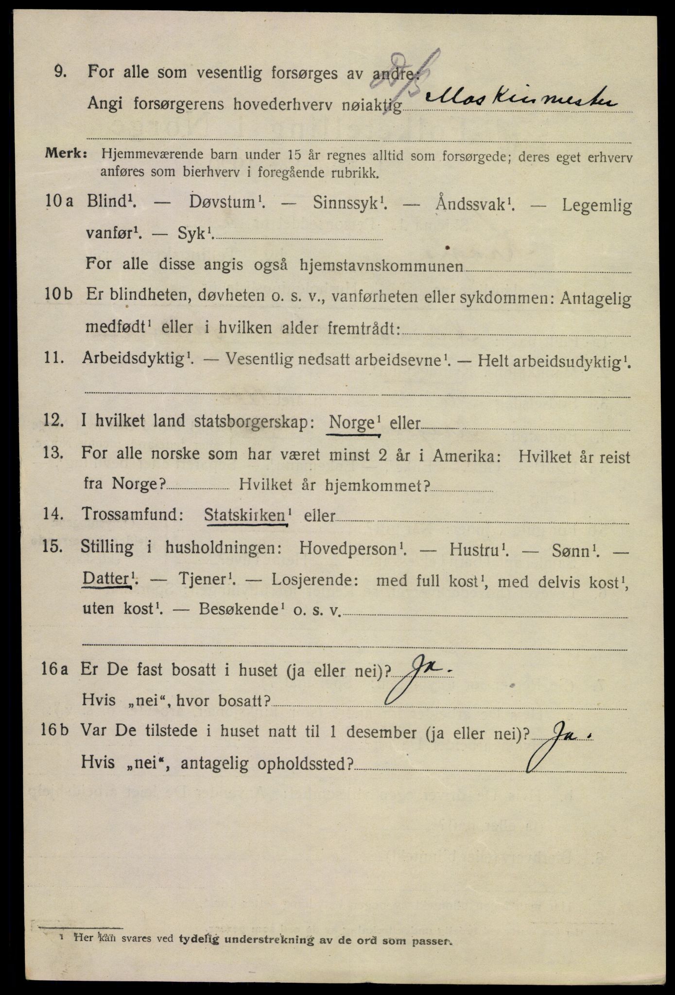 SAKO, Folketelling 1920 for 0801 Kragerø kjøpstad, 1920, s. 5326