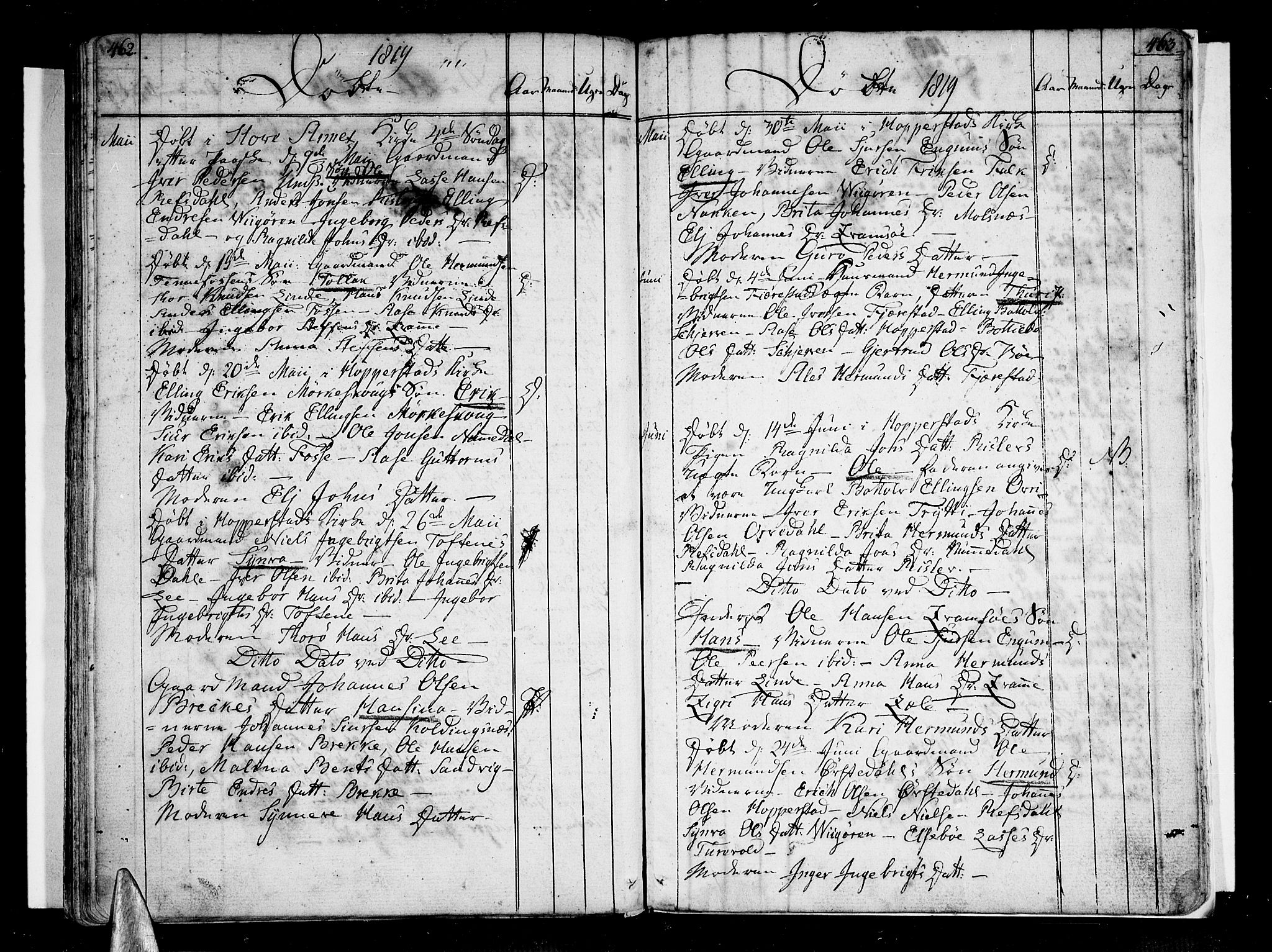 Vik sokneprestembete, AV/SAB-A-81501/H/Haa/Haaa/L0005: Ministerialbok nr. A 5, 1787-1820, s. 462-463
