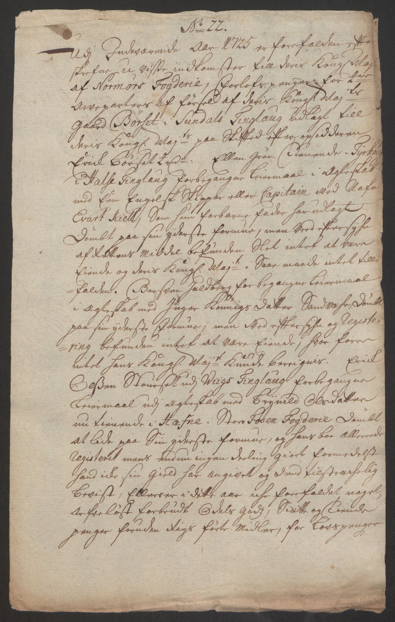 Rentekammeret inntil 1814, Reviderte regnskaper, Fogderegnskap, RA/EA-4092/R56/L3758: Fogderegnskap Nordmøre, 1725, s. 217