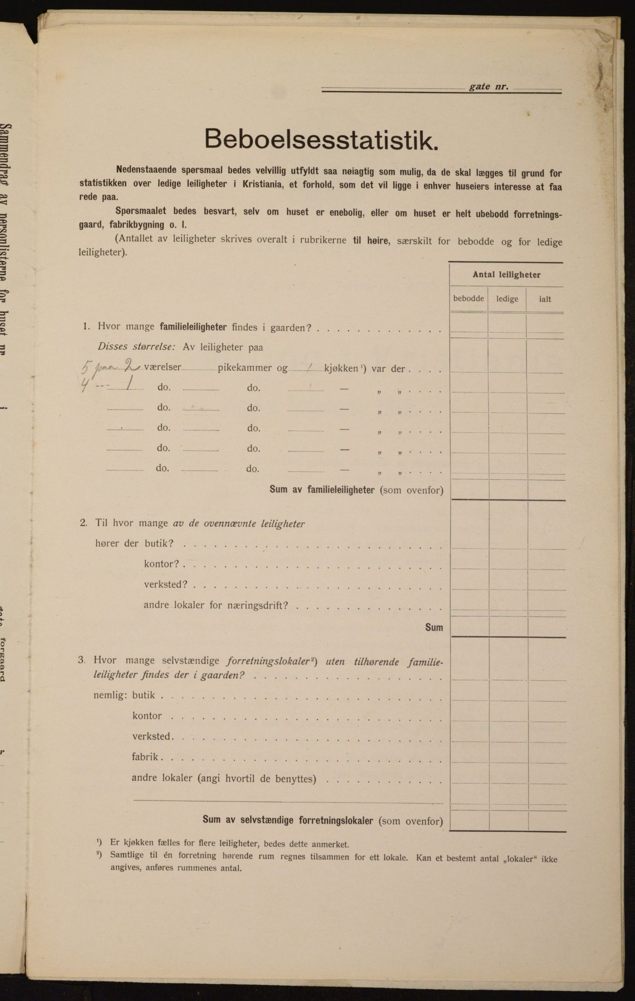 OBA, Kommunal folketelling 1.2.1912 for Kristiania, 1912, s. 107398