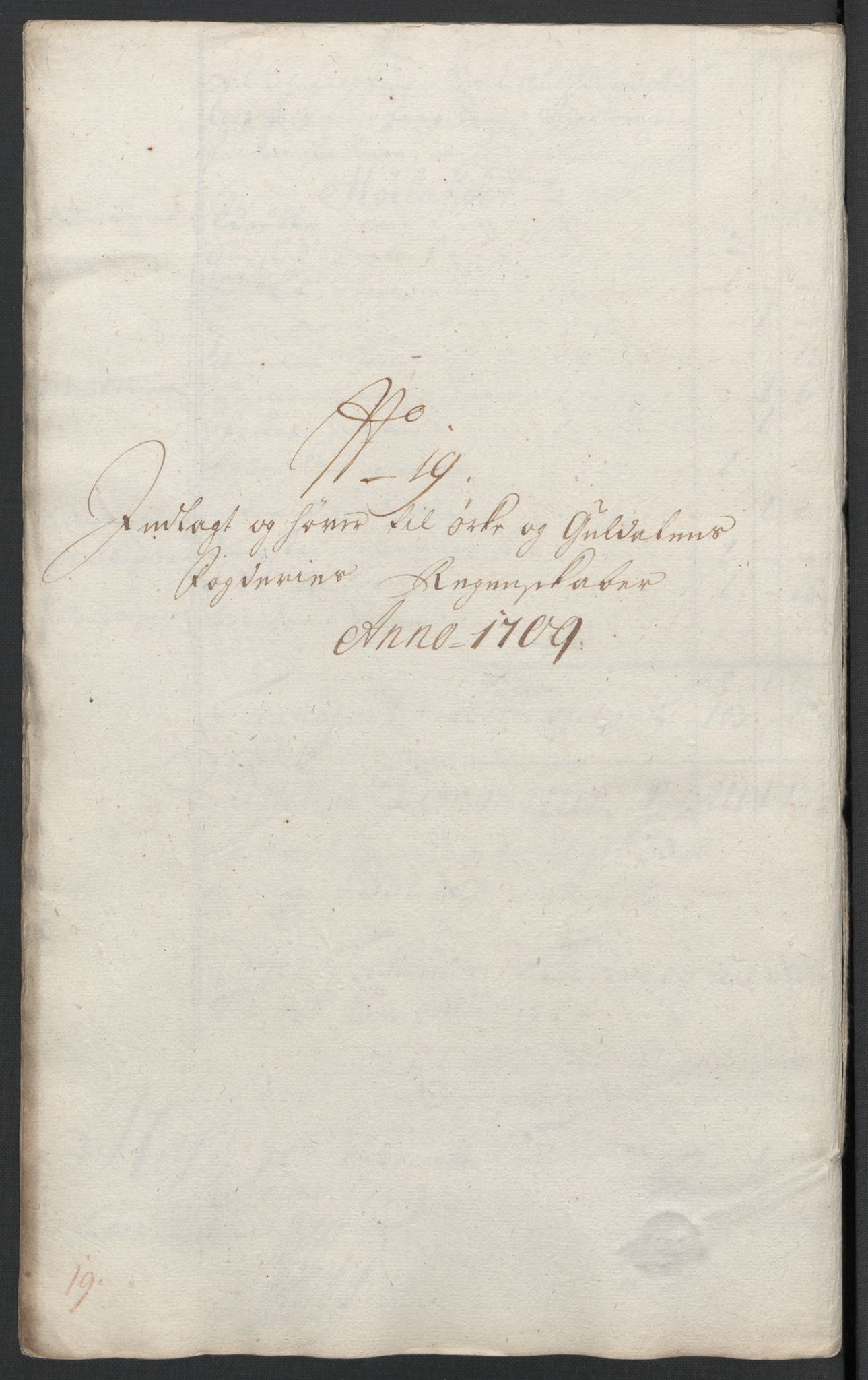 Rentekammeret inntil 1814, Reviderte regnskaper, Fogderegnskap, RA/EA-4092/R60/L3959: Fogderegnskap Orkdal og Gauldal, 1709, s. 301