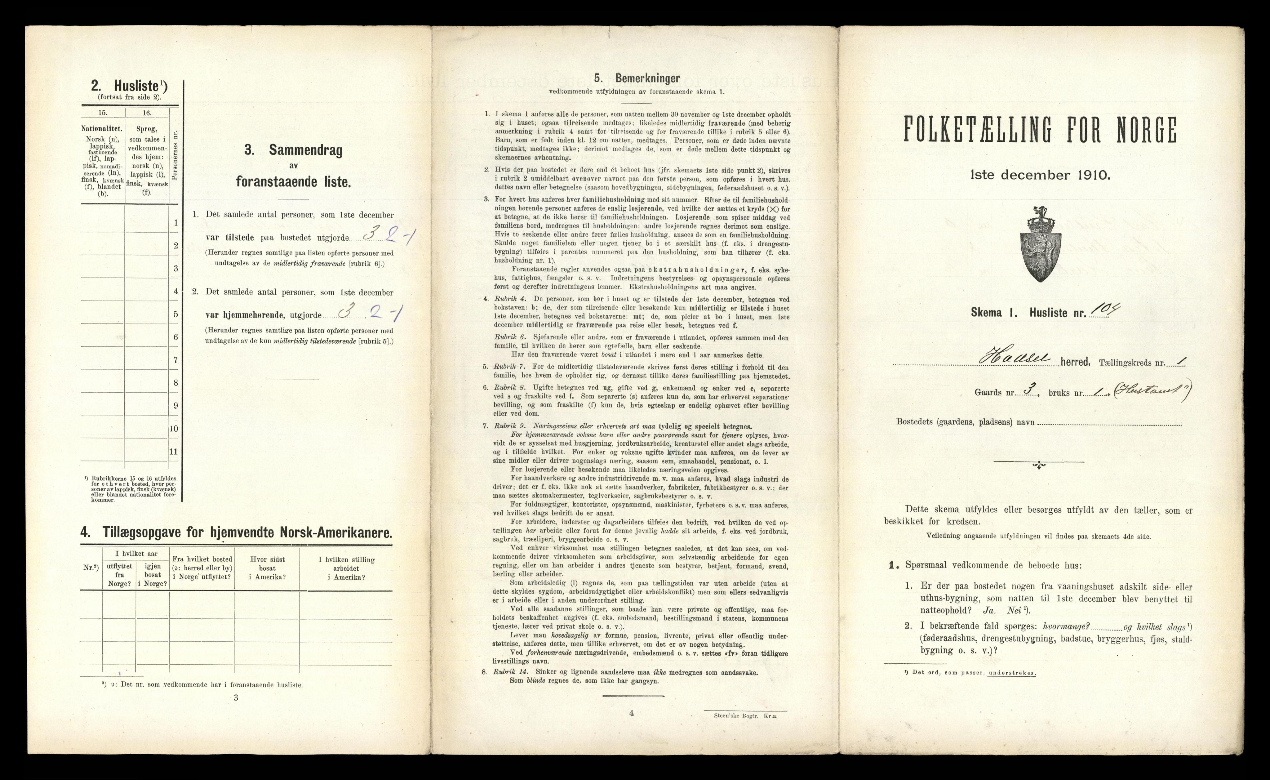 RA, Folketelling 1910 for 1866 Hadsel herred, 1910, s. 277