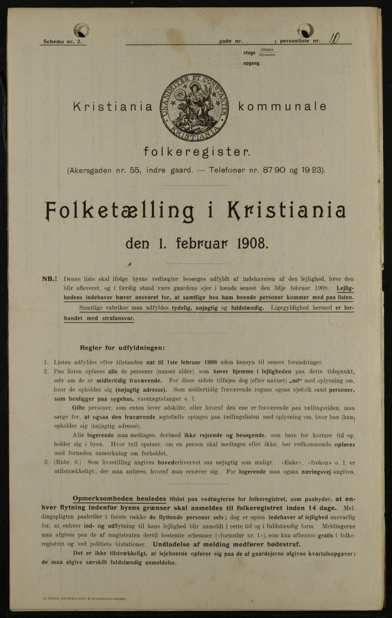 OBA, Kommunal folketelling 1.2.1908 for Kristiania kjøpstad, 1908, s. 17934
