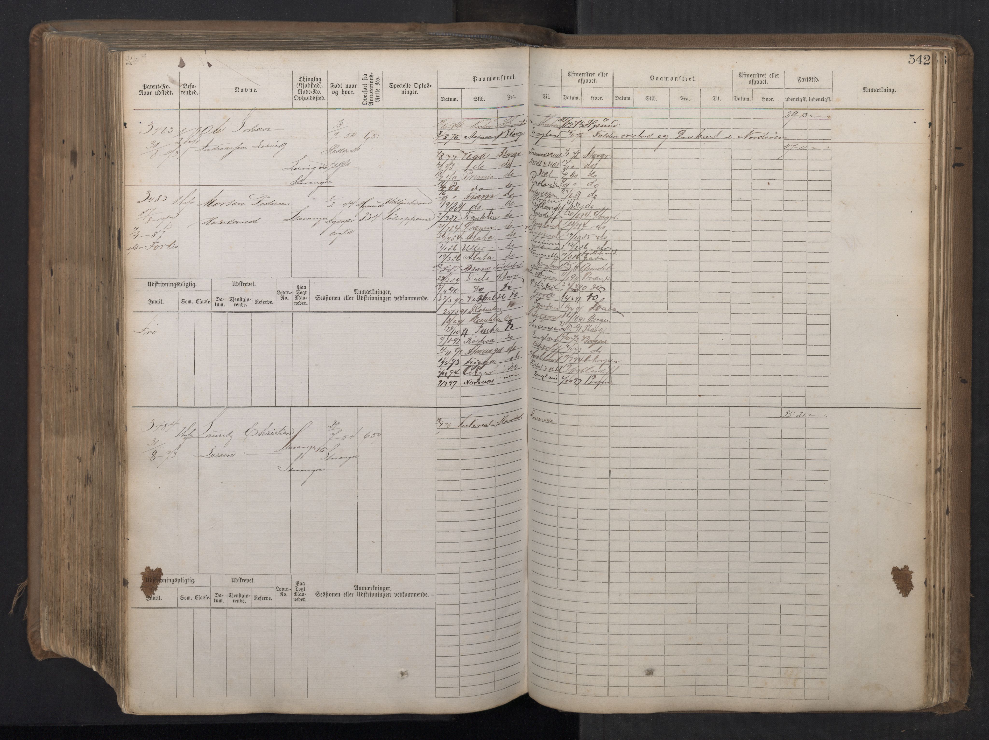 Stavanger sjømannskontor, AV/SAST-A-102006/F/Fb/Fbb/L0018: Sjøfartshovedrulle patnentnr. 2402-3602 (dublett), 1869, s. 546