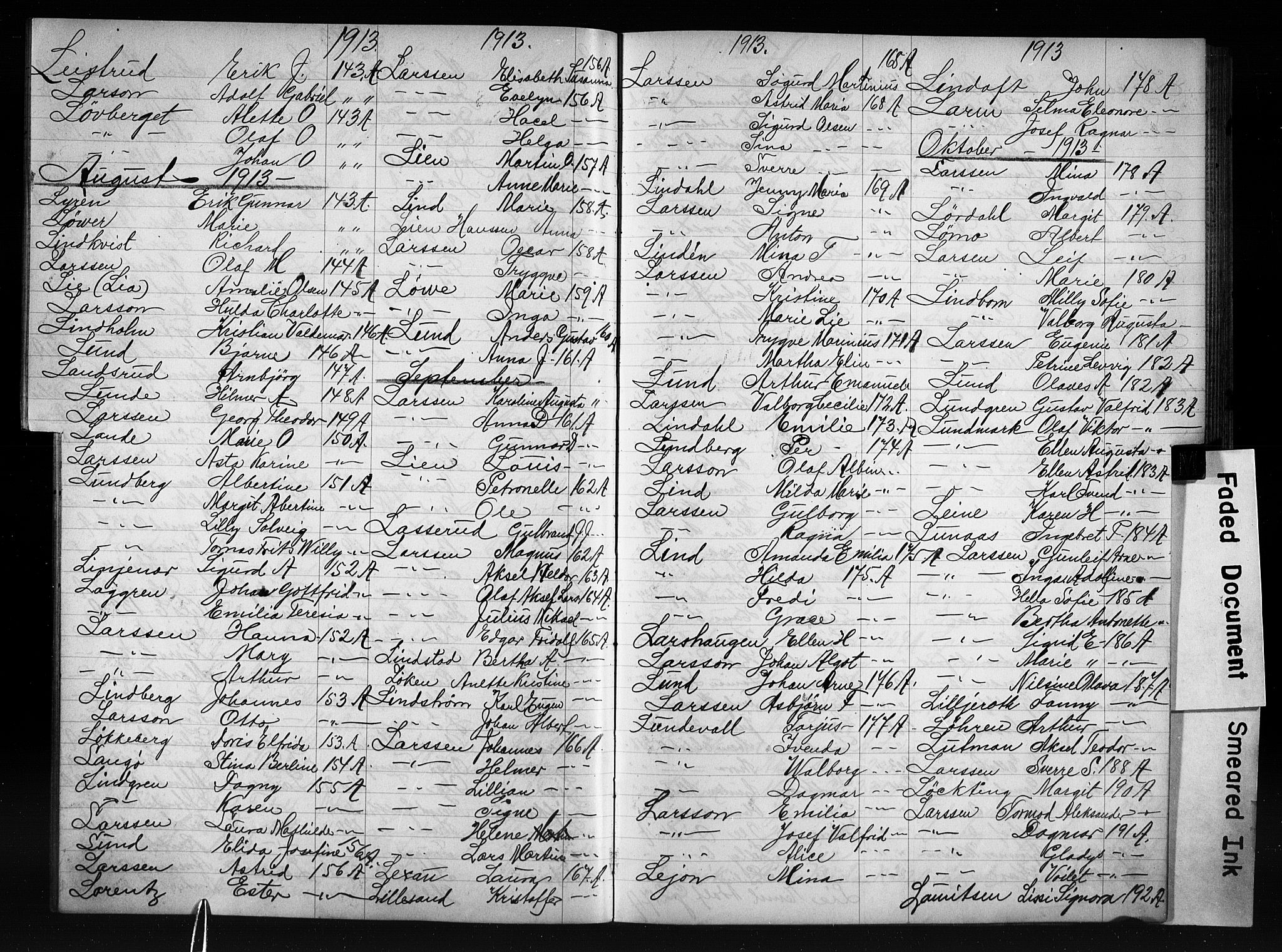Oslo politidistrikt, AV/SAO-A-10085/E/Ee/Eefa/L0011: Register til emigrantprotokollene, 1910-1914
