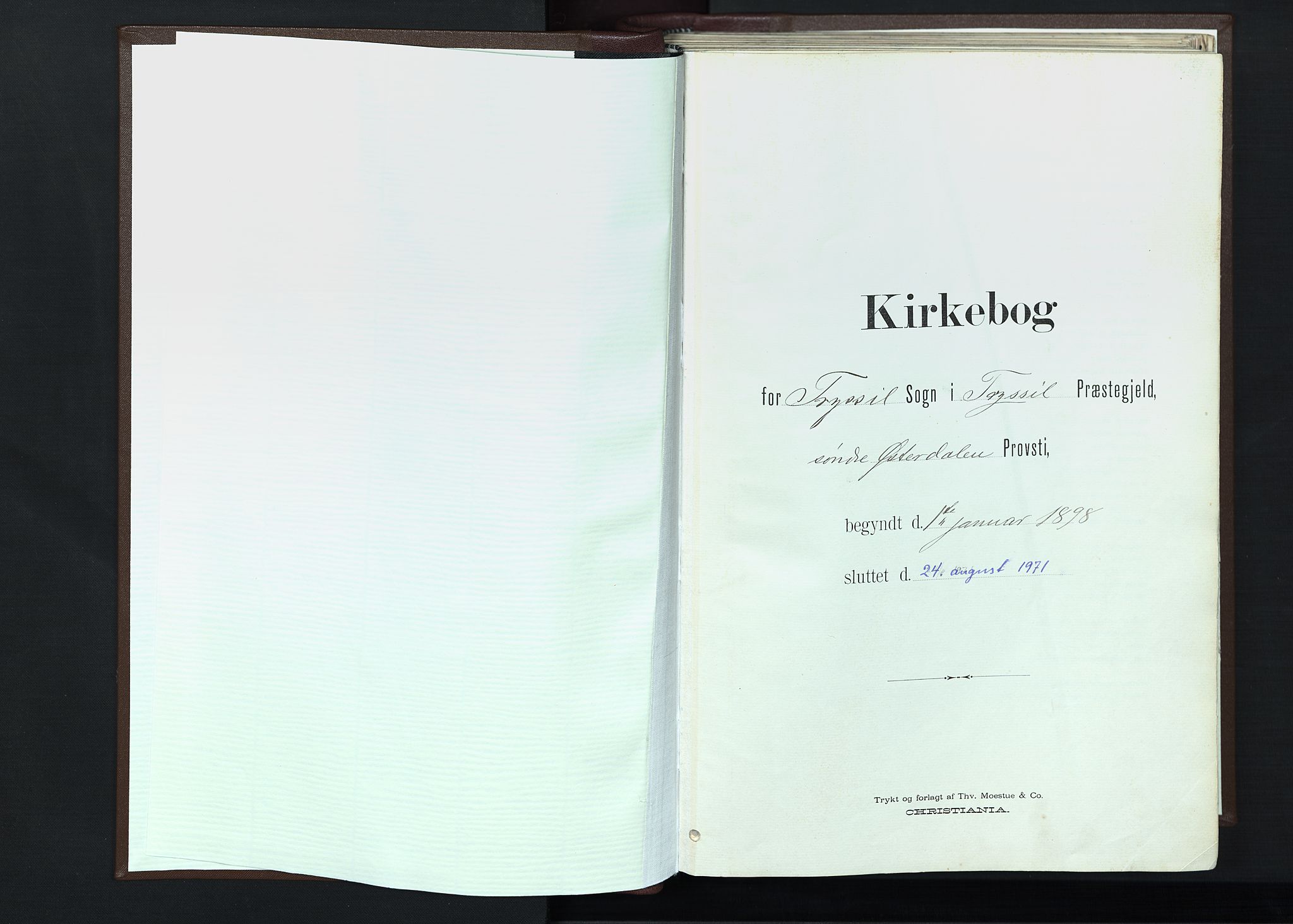 Trysil prestekontor, AV/SAH-PREST-046/H/Ha/Haa/L0013: Ministerialbok nr. 13, 1898-1911