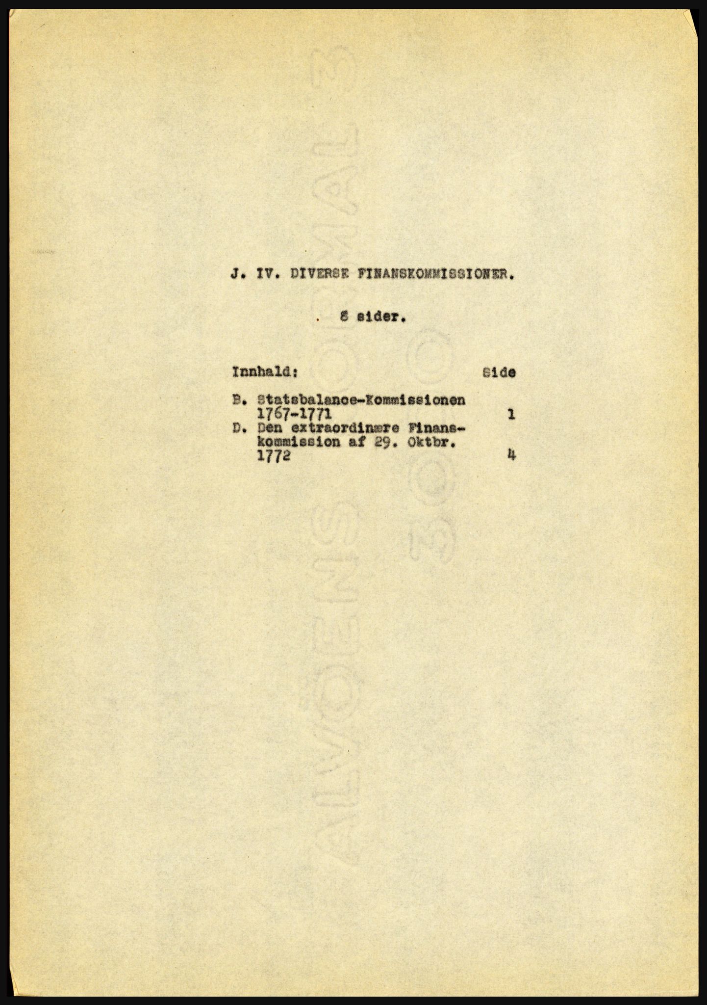 Riksarkivet, Seksjon for eldre arkiv og spesialsamlinger, AV/RA-EA-6797/H/Ha, 1953