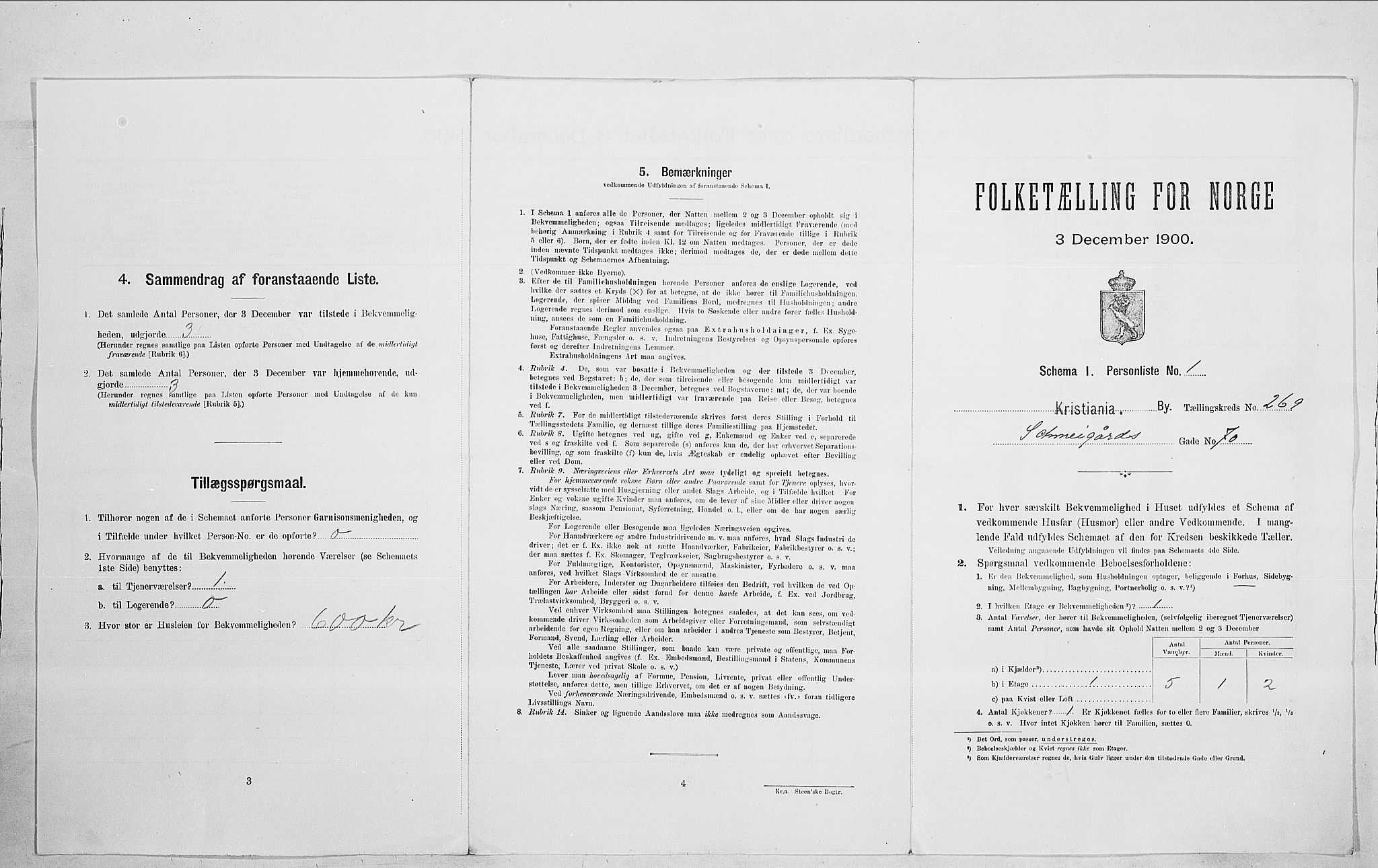 SAO, Folketelling 1900 for 0301 Kristiania kjøpstad, 1900, s. 81589