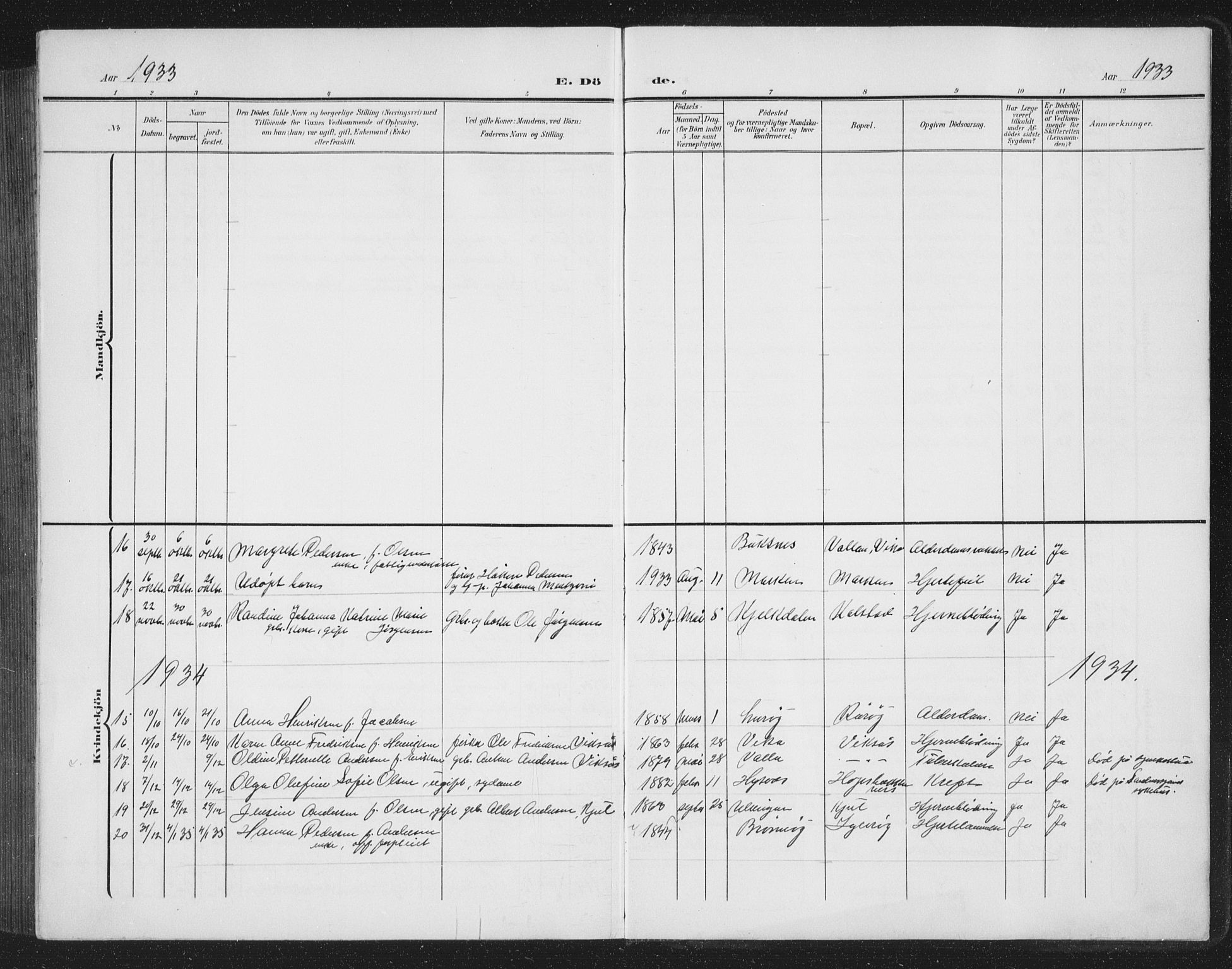 Ministerialprotokoller, klokkerbøker og fødselsregistre - Nordland, SAT/A-1459/816/L0254: Klokkerbok nr. 816C04, 1905-1934