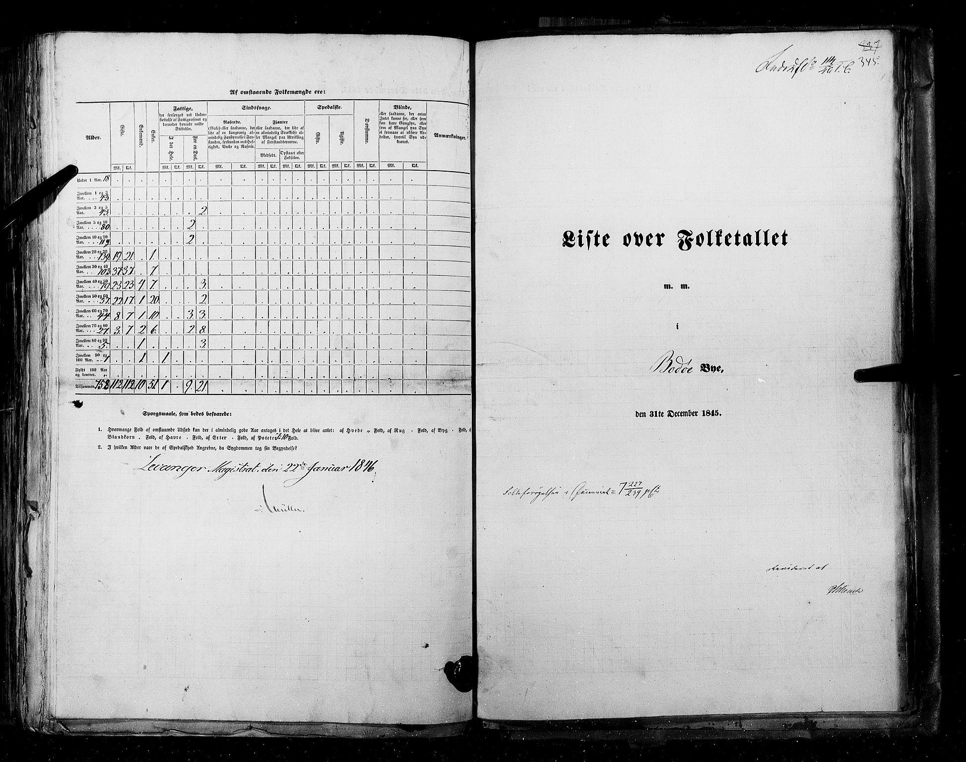 RA, Folketellingen 1845, bind 11: Kjøp- og ladesteder, 1845, s. 345