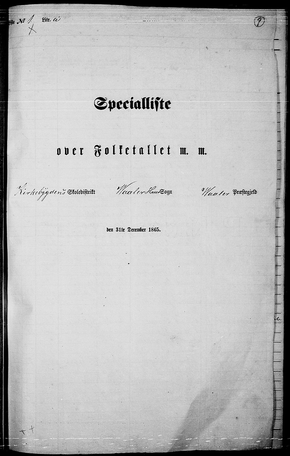 RA, Folketelling 1865 for 0137P Våler prestegjeld, 1865, s. 10