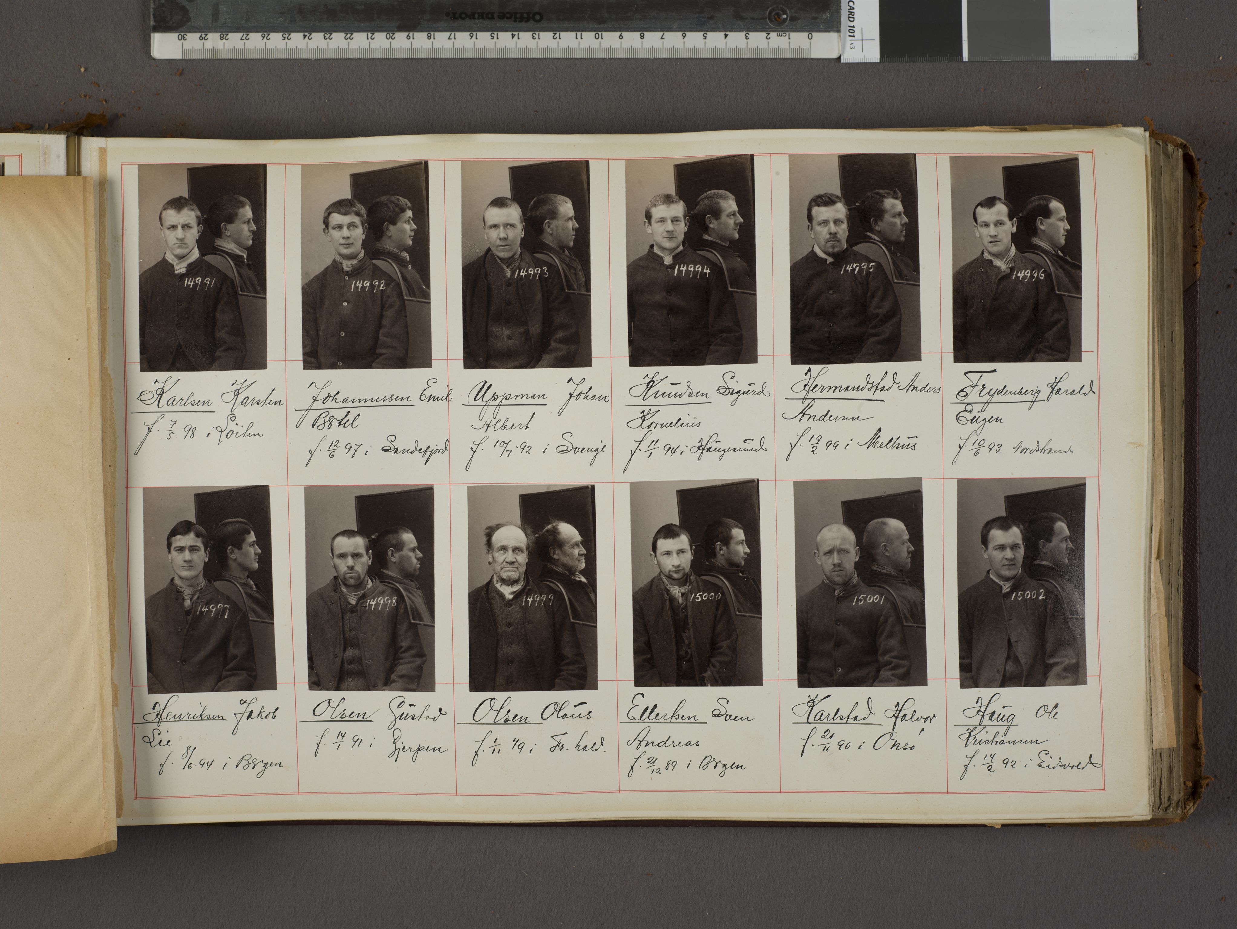 Oslo politikammer, Kriminalavdelingen, AV/SAO-A-11137/U/Ua/L0017: Forbryteralbum, 1915-1920, s. 25