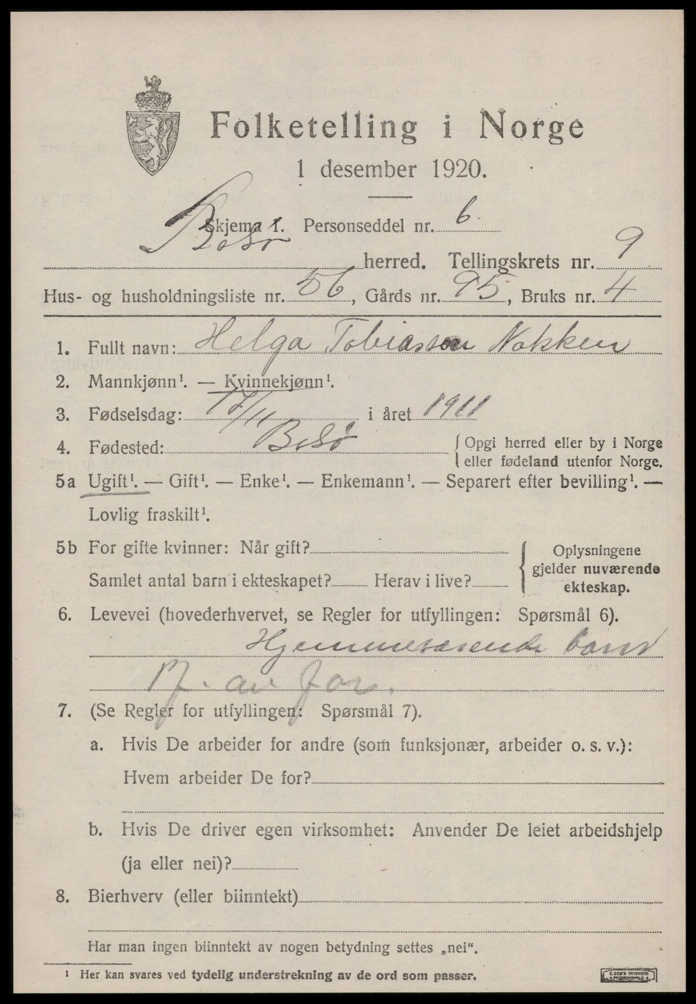 SAT, Folketelling 1920 for 1544 Bolsøy herred, 1920, s. 10513