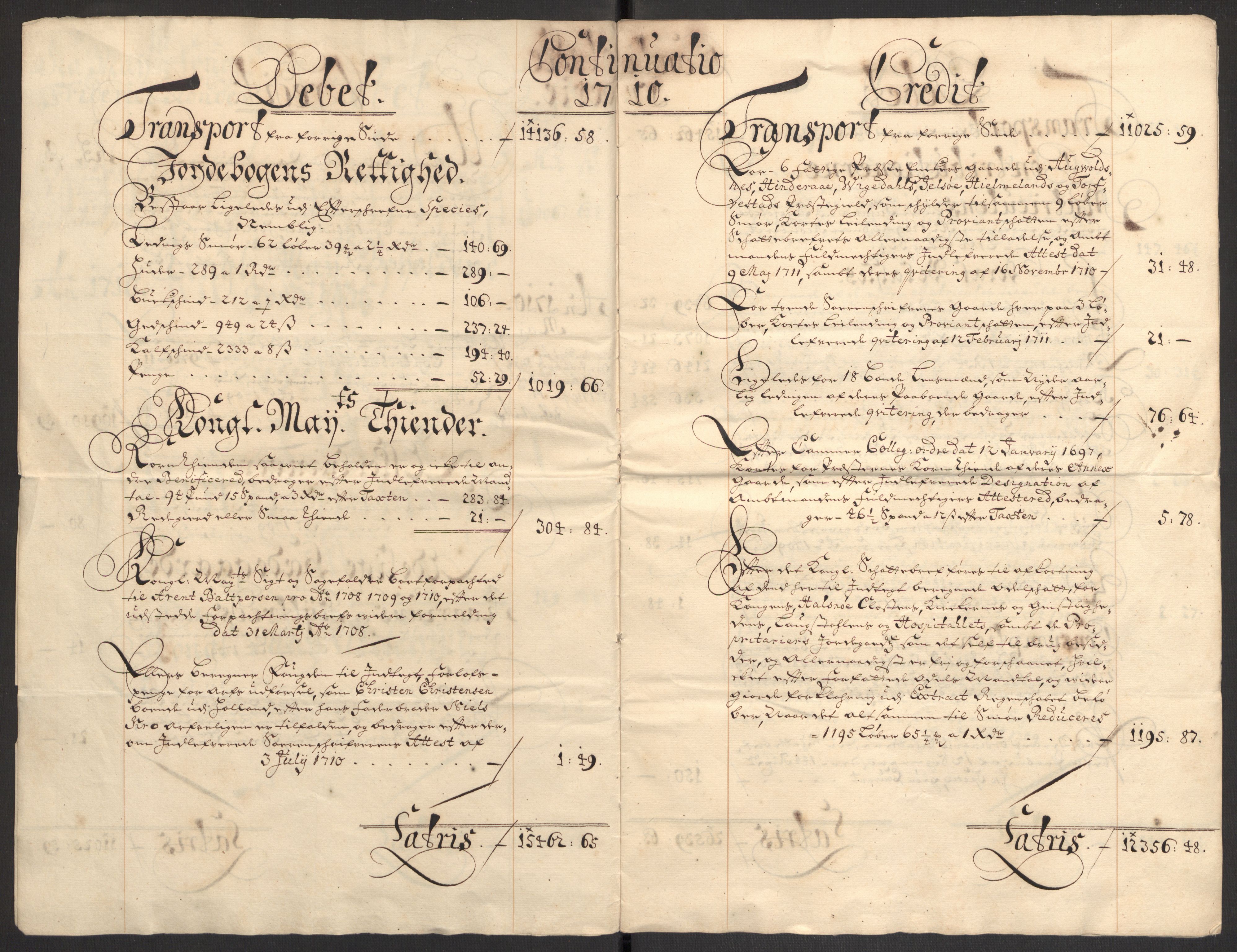 Rentekammeret inntil 1814, Reviderte regnskaper, Fogderegnskap, AV/RA-EA-4092/R47/L2862: Fogderegnskap Ryfylke, 1710, s. 19