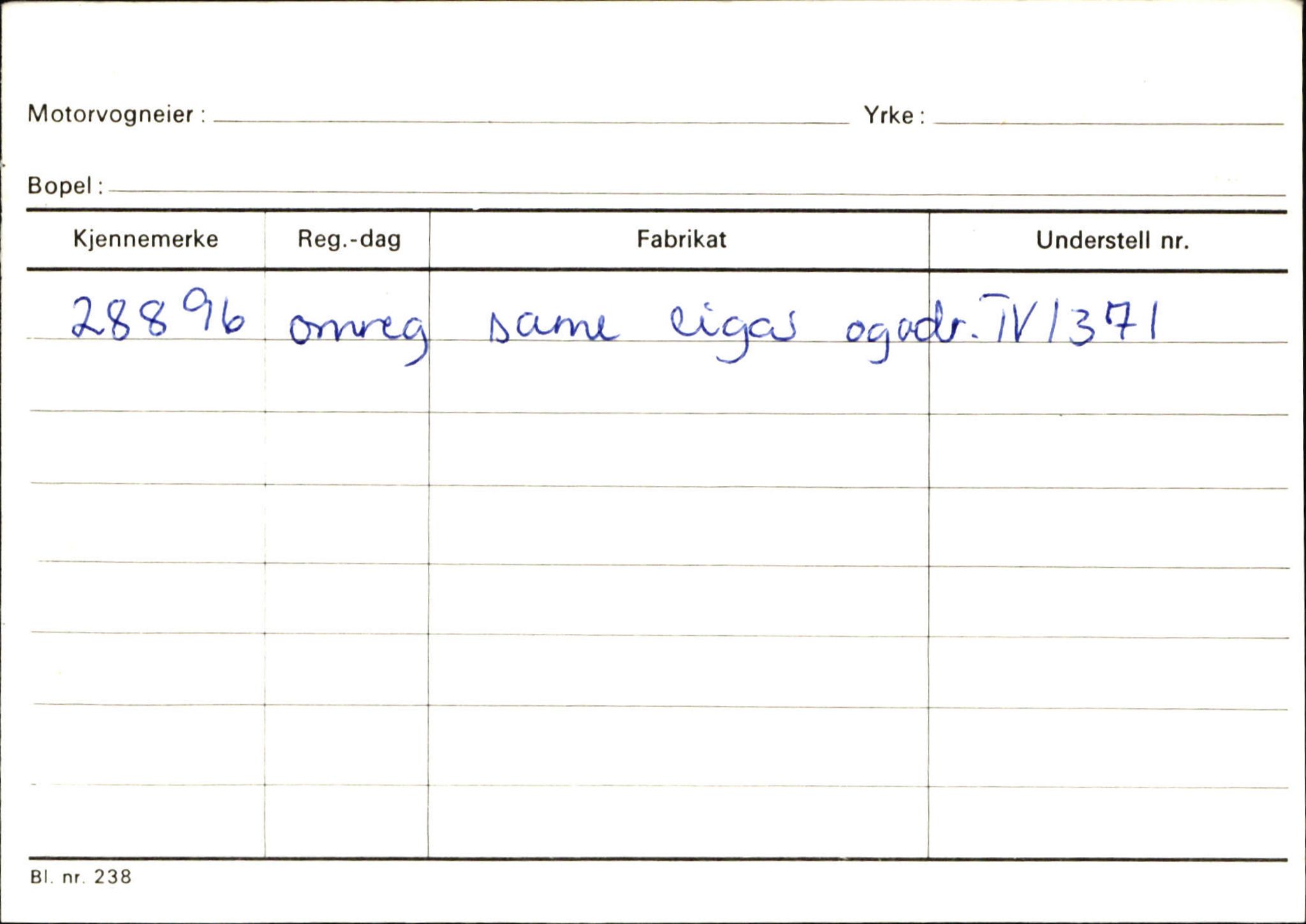 Statens vegvesen, Sogn og Fjordane vegkontor, SAB/A-5301/4/F/L0130: Eigarregister Eid T-Å. Høyanger A-O, 1945-1975, s. 2308