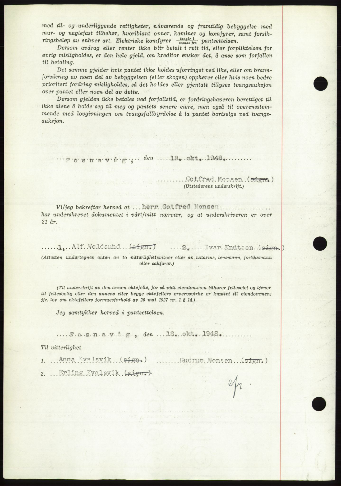 Søre Sunnmøre sorenskriveri, AV/SAT-A-4122/1/2/2C/L0116: Pantebok nr. 4B, 1948-1949, Dagboknr: 1503/1948