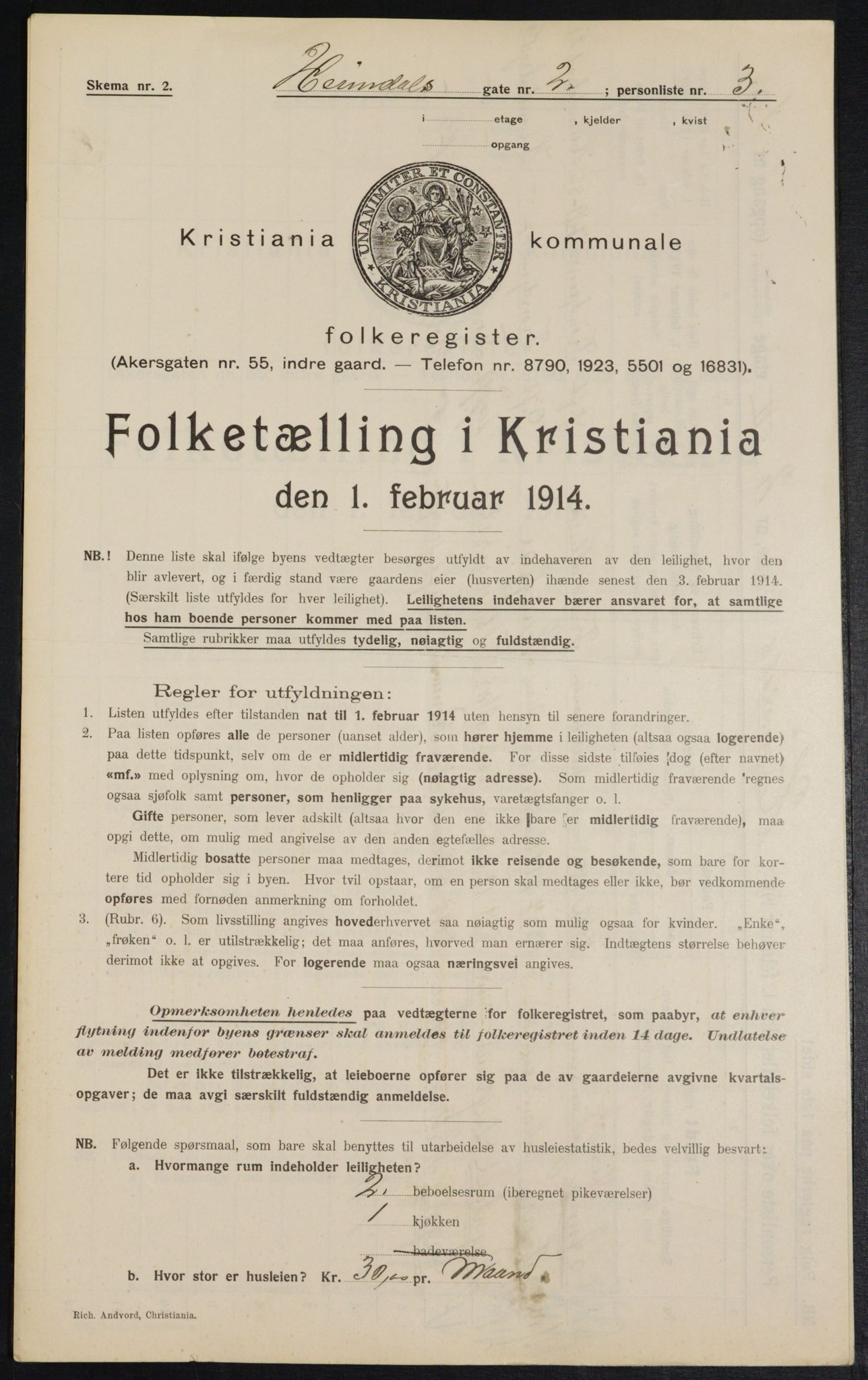 OBA, Kommunal folketelling 1.2.1914 for Kristiania, 1914, s. 36641