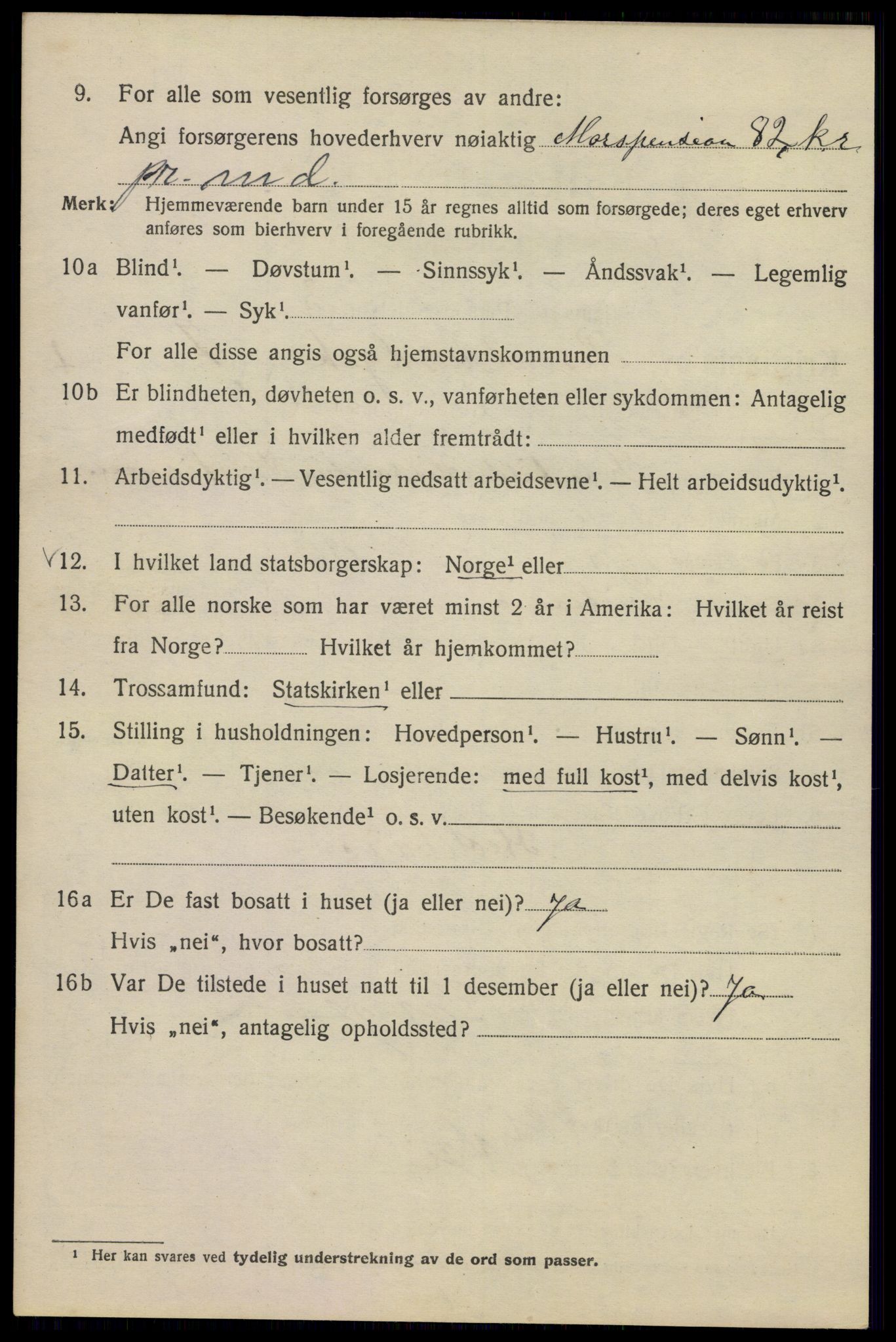 SAO, Folketelling 1920 for 0301 Kristiania kjøpstad, 1920, s. 467364