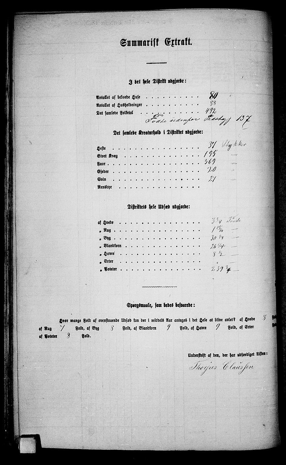 RA, Folketelling 1865 for 0816L Kragerø prestegjeld, Sannidal sokn og Skåtøy sokn, 1865, s. 43