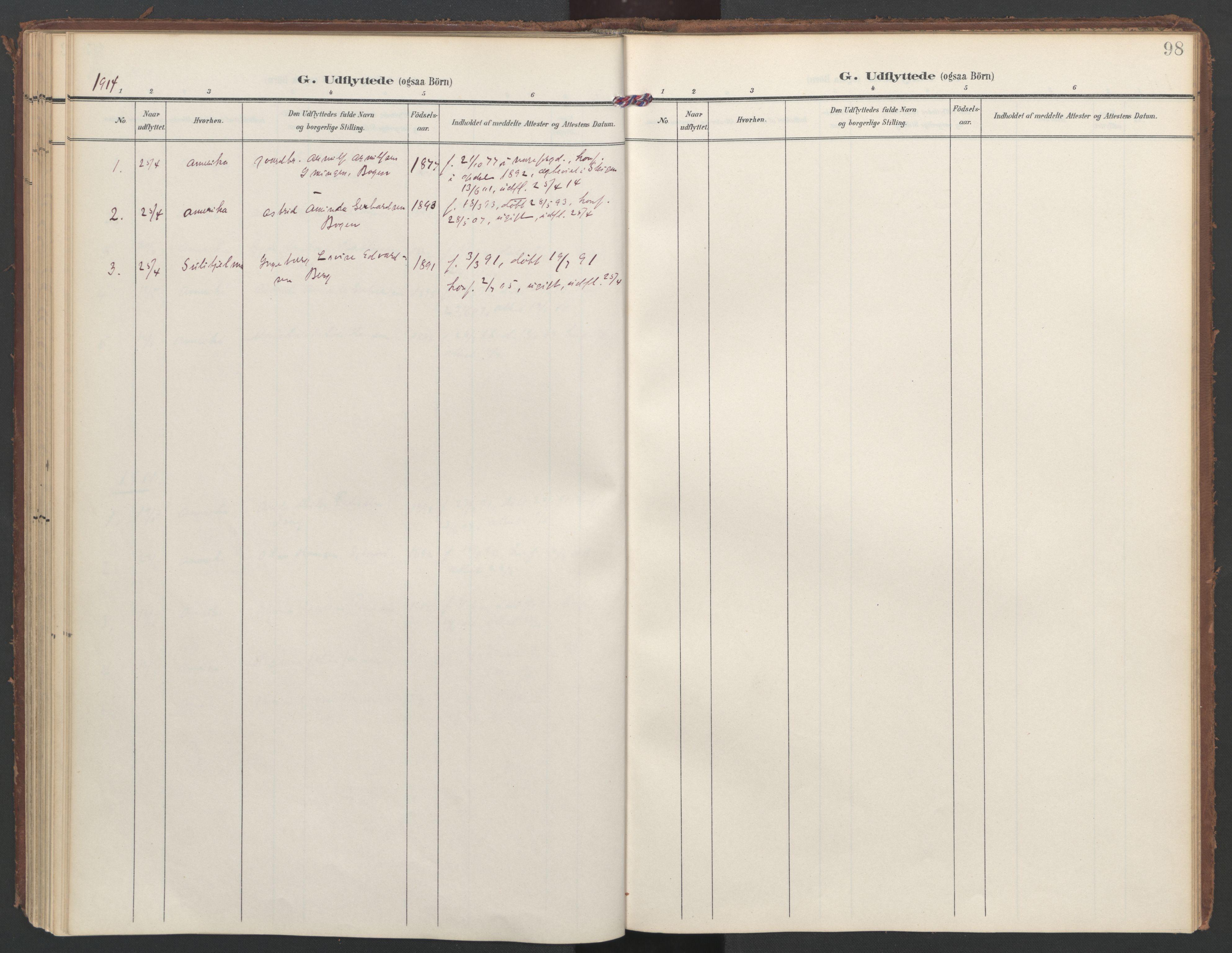 Ministerialprotokoller, klokkerbøker og fødselsregistre - Nordland, SAT/A-1459/855/L0806: Ministerialbok nr. 855A14, 1906-1922, s. 98