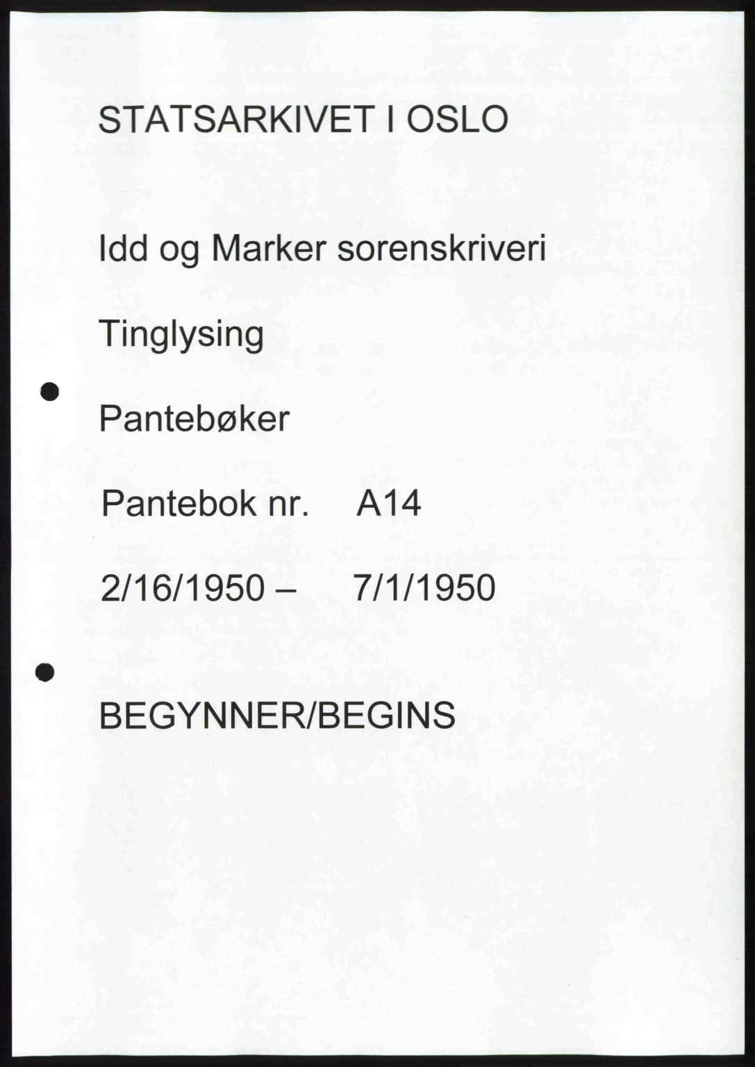 Idd og Marker sorenskriveri, SAO/A-10283/G/Gb/Gbb/L0014: Pantebok nr. A14, 1950-1950