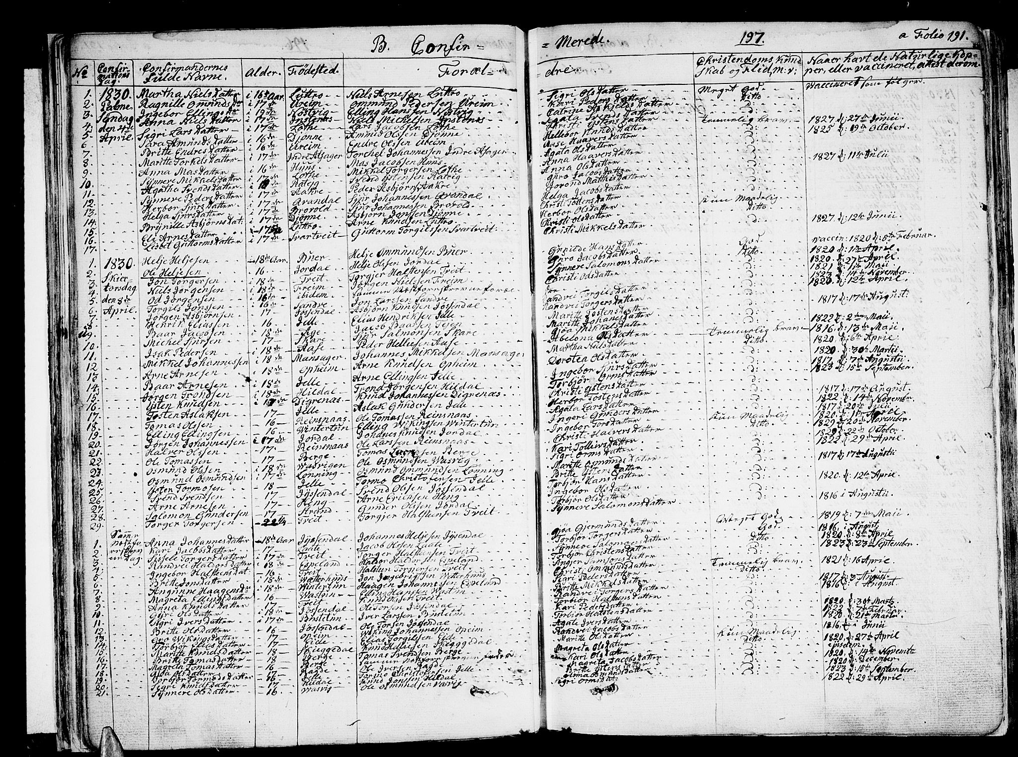 Ullensvang sokneprestembete, AV/SAB-A-78701/H/Haa: Ministerialbok nr. A 10, 1825-1853, s. 197