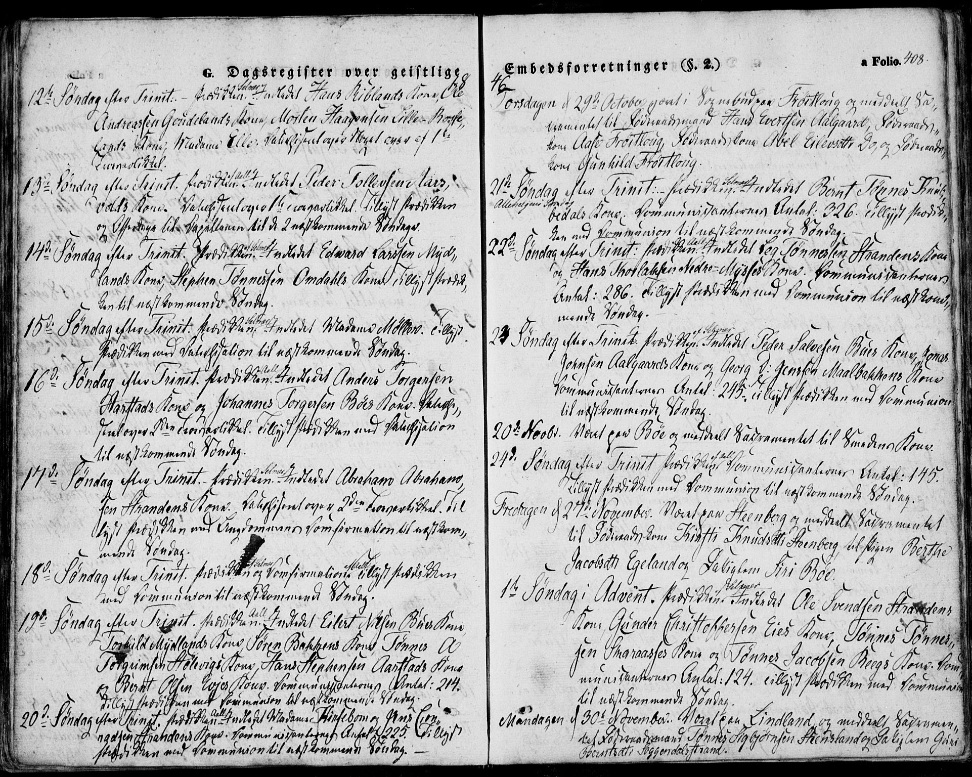 Sokndal sokneprestkontor, SAST/A-101808: Ministerialbok nr. A 8.2, 1842-1857, s. 408