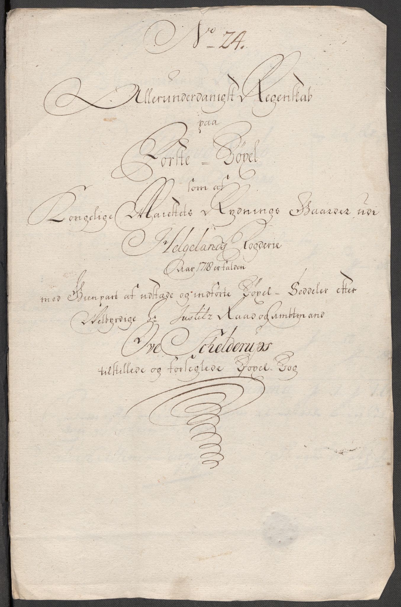 Rentekammeret inntil 1814, Reviderte regnskaper, Fogderegnskap, RA/EA-4092/R65/L4516: Fogderegnskap Helgeland, 1718, s. 208