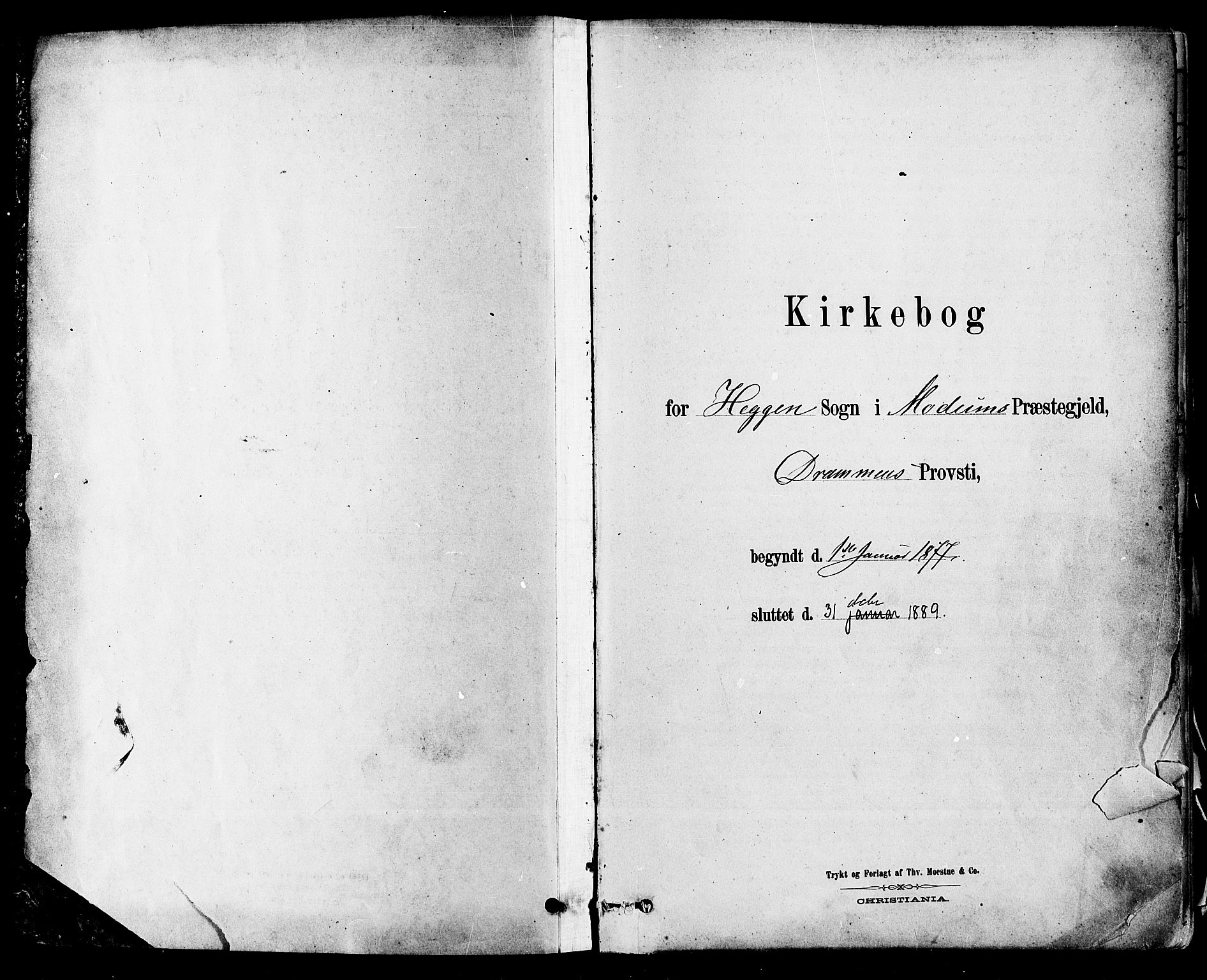 Modum kirkebøker, SAKO/A-234/F/Fa/L0011: Ministerialbok nr. 11, 1877-1889