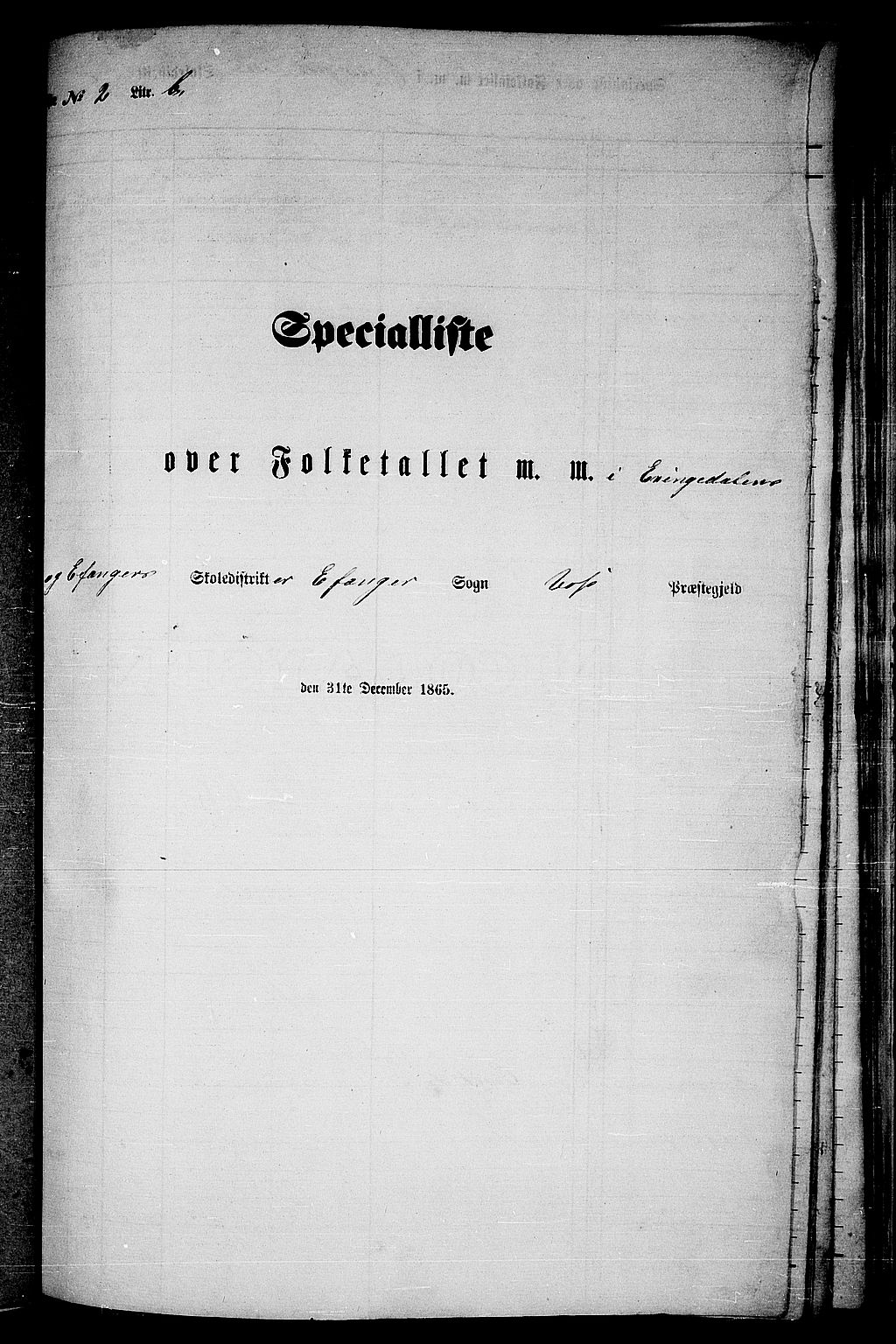 RA, Folketelling 1865 for 1235P Voss prestegjeld, 1865, s. 368