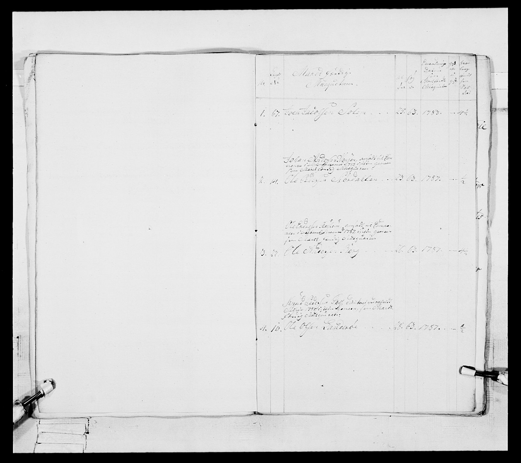 Generalitets- og kommissariatskollegiet, Det kongelige norske kommissariatskollegium, AV/RA-EA-5420/E/Eh/L0088: 3. Trondheimske nasjonale infanteriregiment, 1780-1789, s. 215