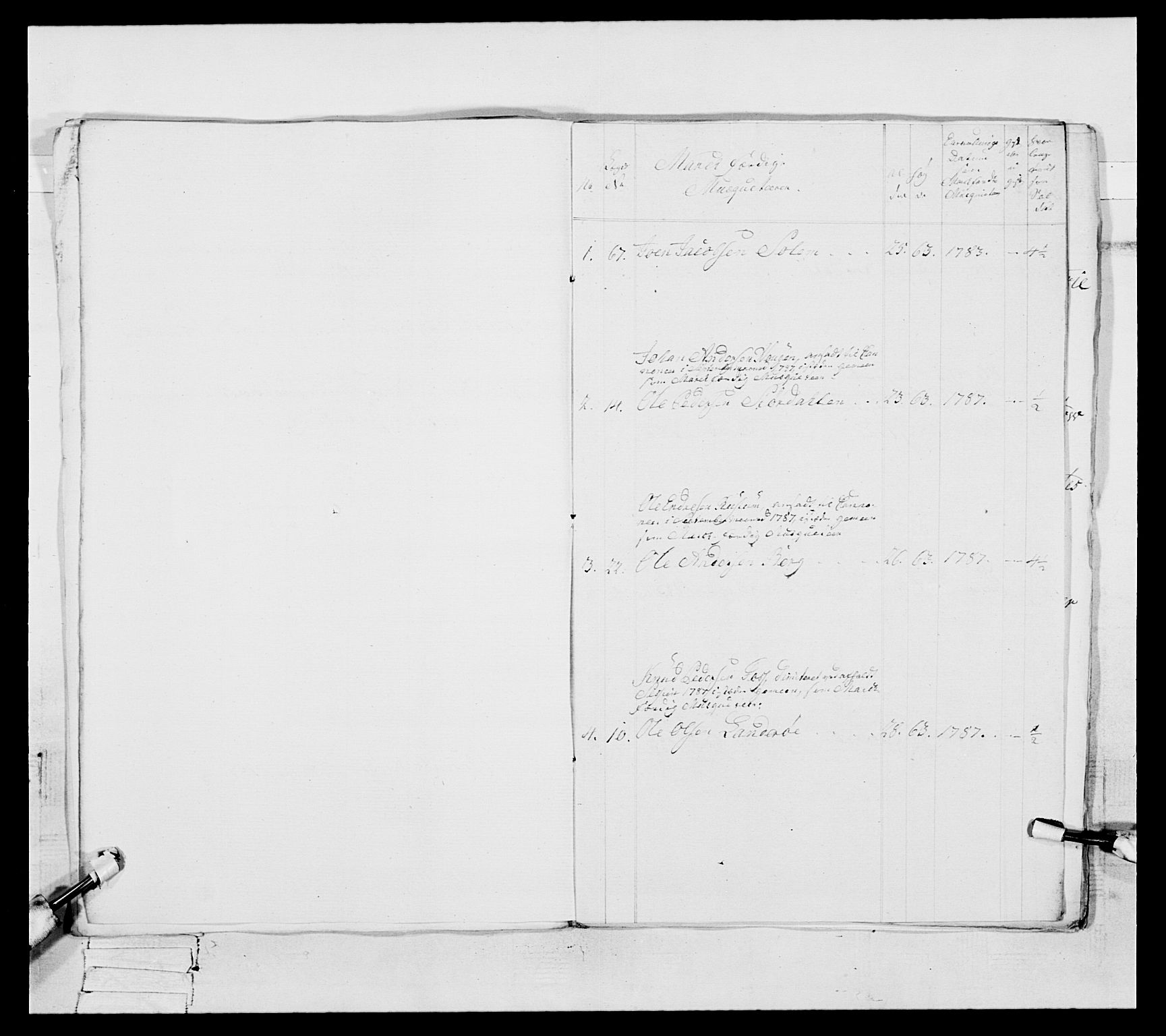 Generalitets- og kommissariatskollegiet, Det kongelige norske kommissariatskollegium, RA/EA-5420/E/Eh/L0088: 3. Trondheimske nasjonale infanteriregiment, 1780-1789, s. 215