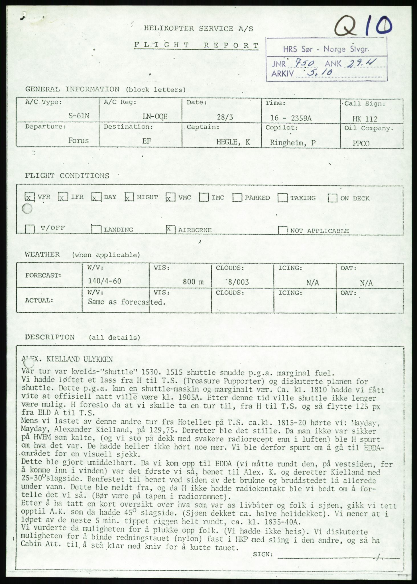 Justisdepartementet, Granskningskommisjonen ved Alexander Kielland-ulykken 27.3.1980, RA/S-1165/D/L0017: P Hjelpefartøy (Doku.liste + P1-P6 av 6)/Q Hovedredningssentralen (Q0-Q27 av 27), 1980-1981, s. 306