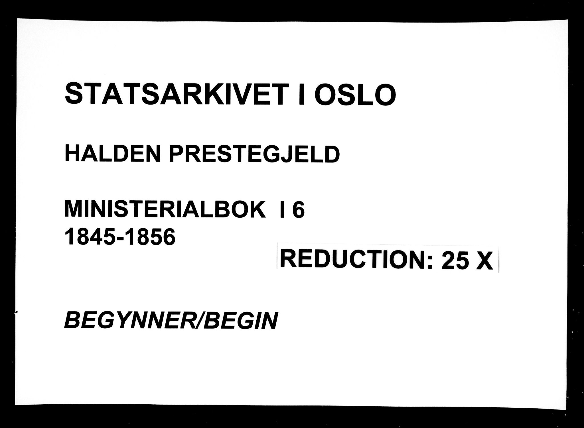 Halden prestekontor Kirkebøker, AV/SAO-A-10909/F/Fa/L0006: Ministerialbok nr. I 6, 1845-1856