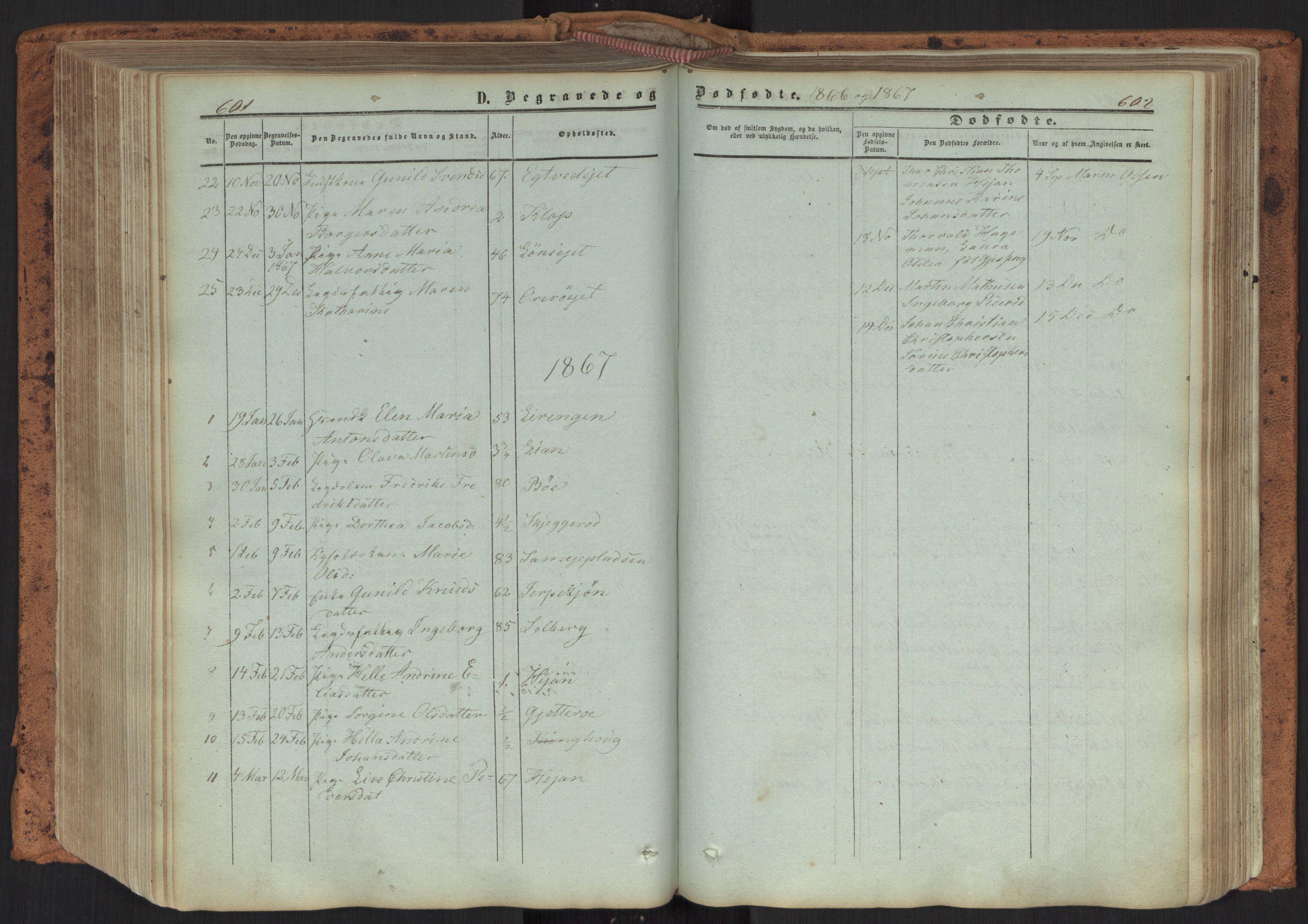 Ramnes kirkebøker, AV/SAKO-A-314/F/Fa/L0006: Ministerialbok nr. I 6, 1862-1877, s. 601-602