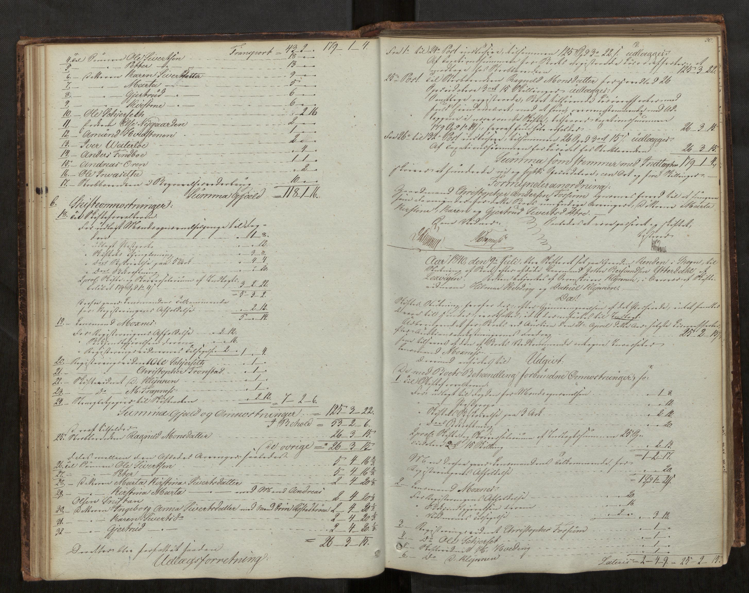 Stjør- og Verdal sorenskriveri, AV/SAT-A-4167/1/3/3A/L0033: Skifteprotokoll 28, 1836-1853, s. 30