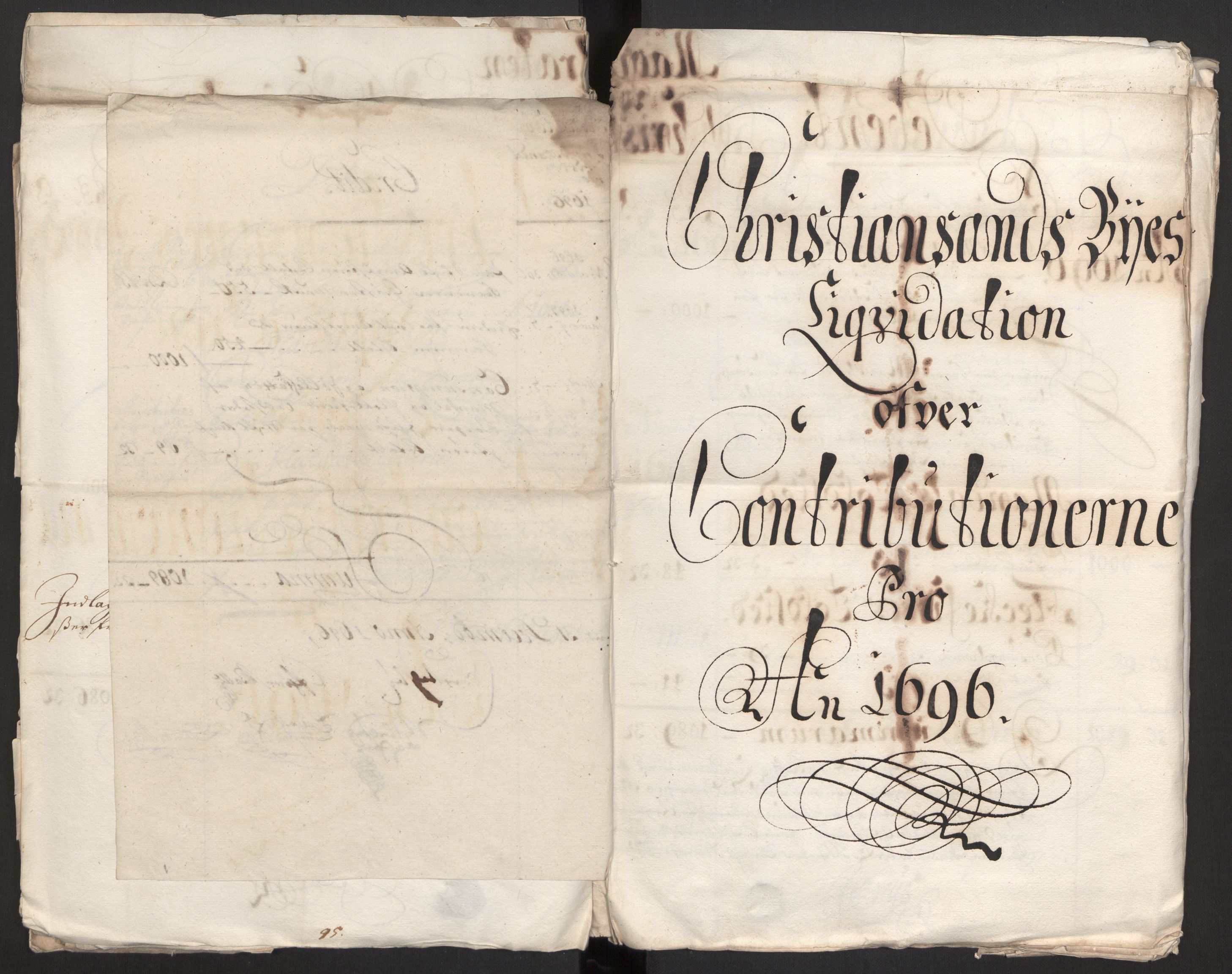 Rentekammeret inntil 1814, Reviderte regnskaper, Byregnskaper, RA/EA-4066/R/Rm/L0258: [M1] Kontribusjonsregnskap, 1664-1700, s. 69