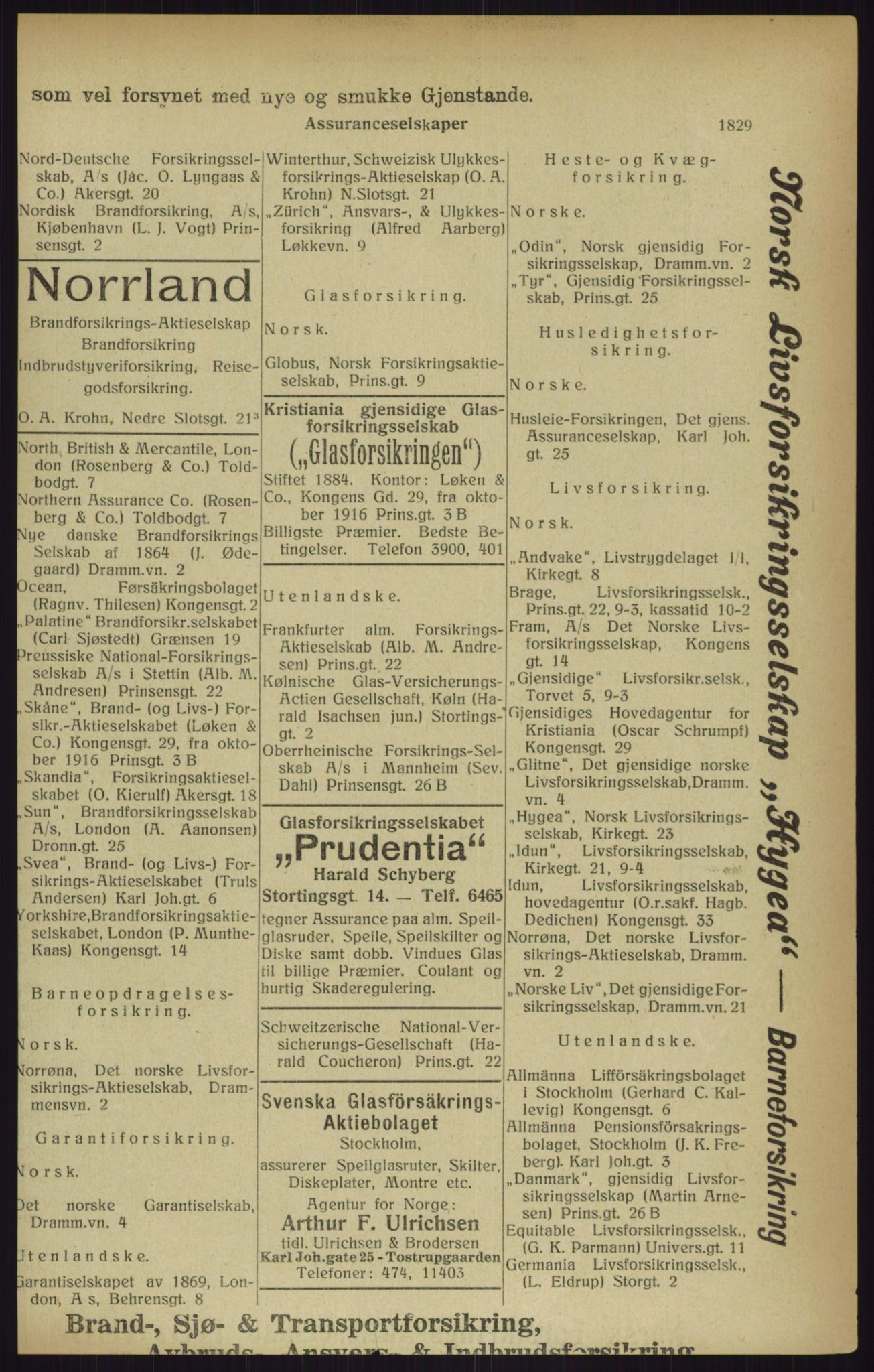 Kristiania/Oslo adressebok, PUBL/-, 1916, s. 1829