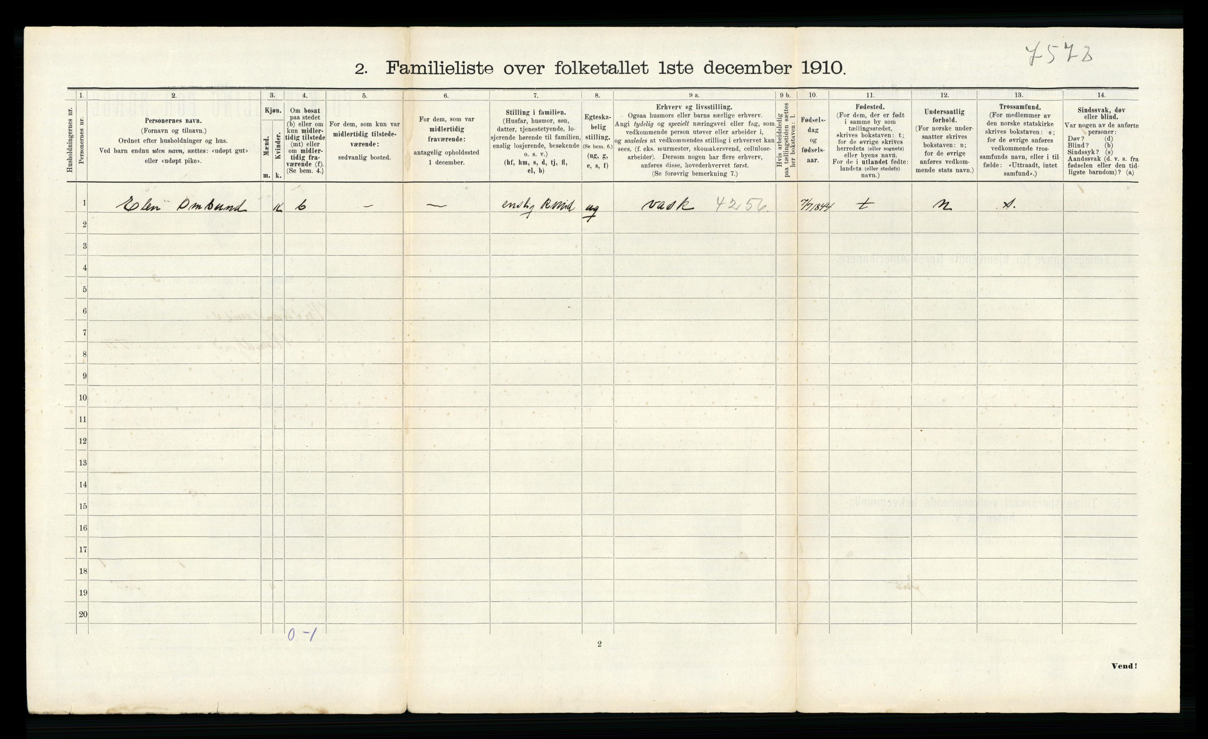 RA, Folketelling 1910 for 1503 Kristiansund kjøpstad, 1910, s. 416