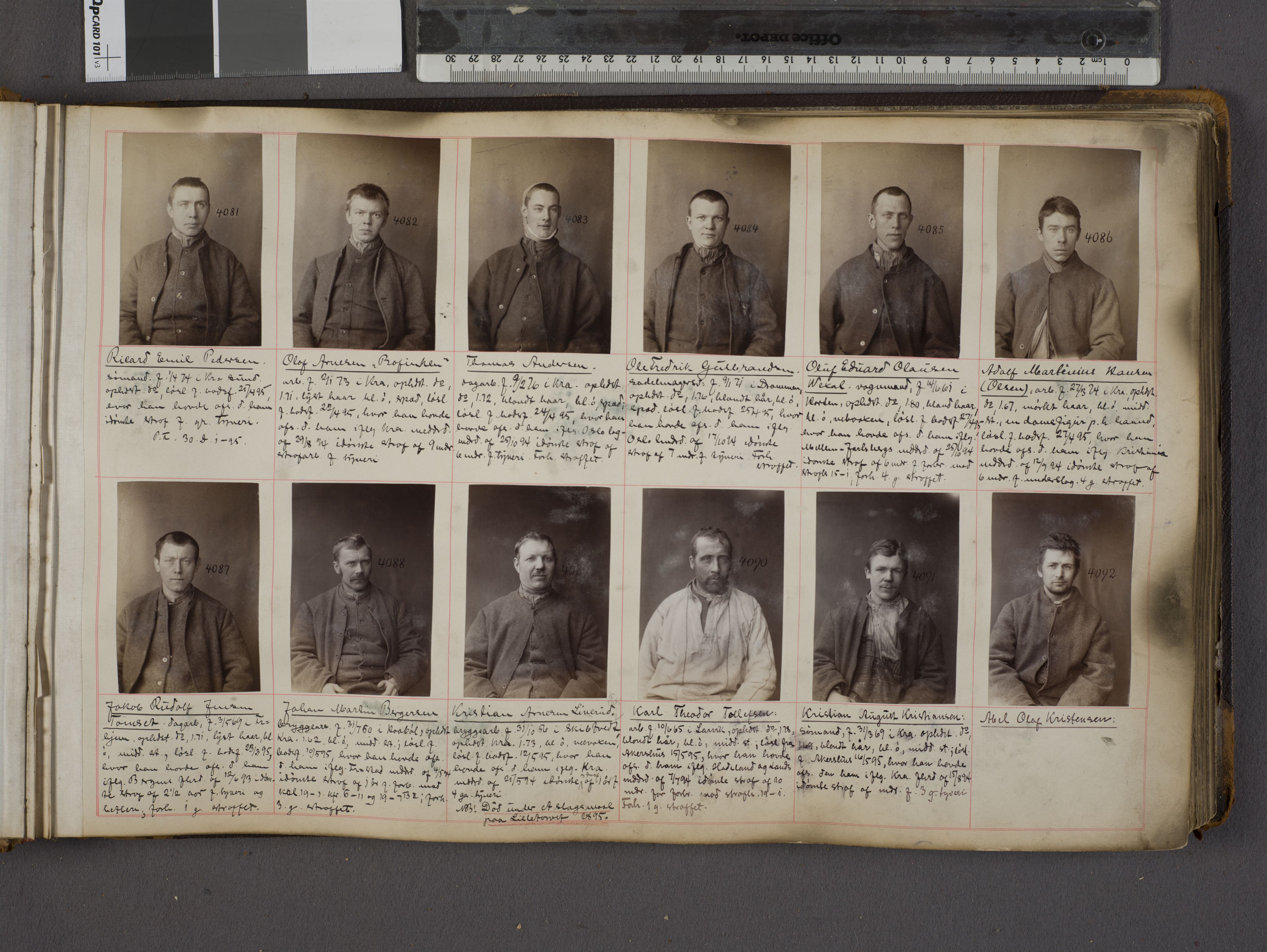 Oslo politikammer, Kriminalavdelingen, AV/SAO-A-11137/U/Ua/L0004: Forbryteralbum, 1895-1897, s. 5