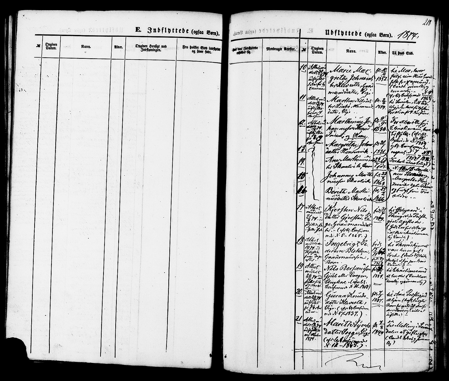 Ministerialprotokoller, klokkerbøker og fødselsregistre - Møre og Romsdal, AV/SAT-A-1454/576/L0884: Ministerialbok nr. 576A02, 1865-1879, s. 218