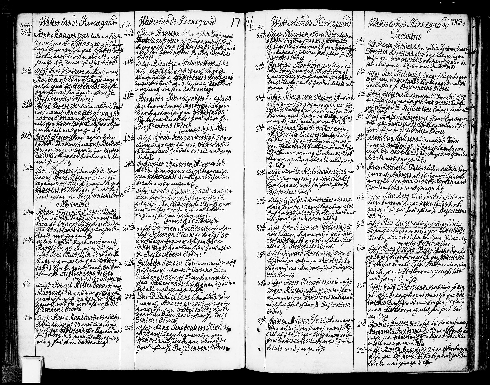 Oslo domkirke Kirkebøker, SAO/A-10752/F/Fa/L0003: Ministerialbok nr. 3, 1731-1743, s. 283