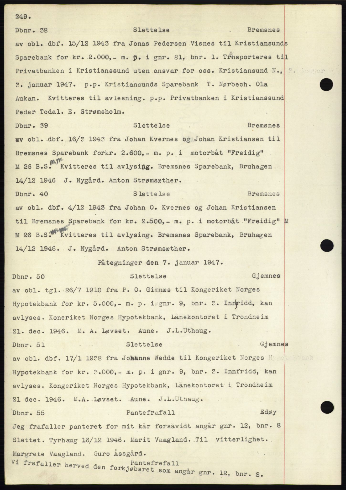 Nordmøre sorenskriveri, SAT/A-4132/1/2/2Ca: Pantebok nr. C82b, 1946-1951, Dagboknr: 38/1947