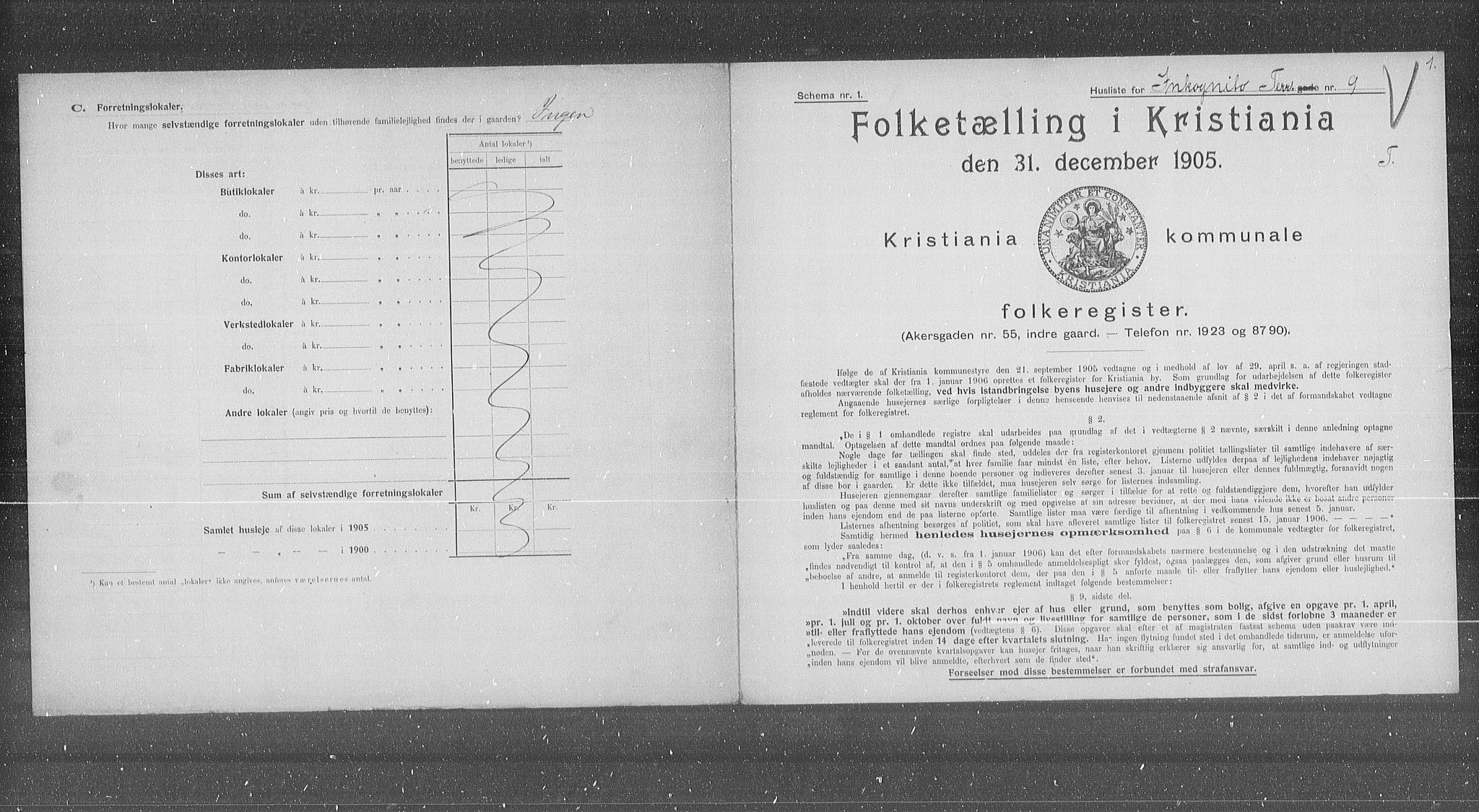 OBA, Kommunal folketelling 31.12.1905 for Kristiania kjøpstad, 1905, s. 23262